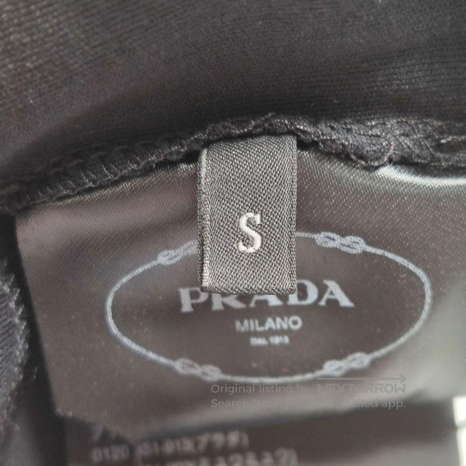Prada Prada Classic Black Cotton T. Size S / US 4 / IT 40 - 4 Thumbnail