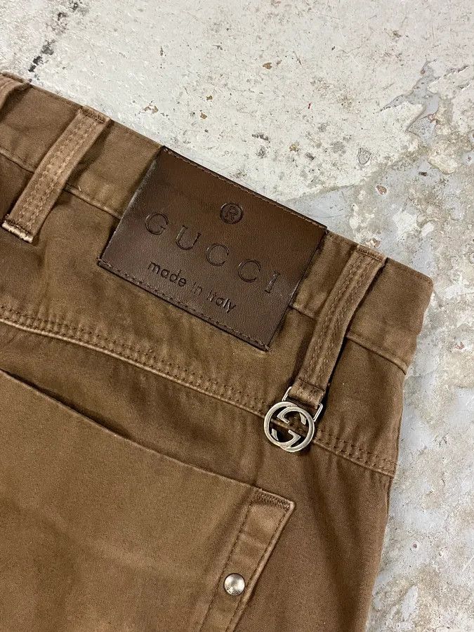 Gucci AW2009 Gucci Brown Minimalist Pants Size US 30 / EU 46 - 10 Thumbnail