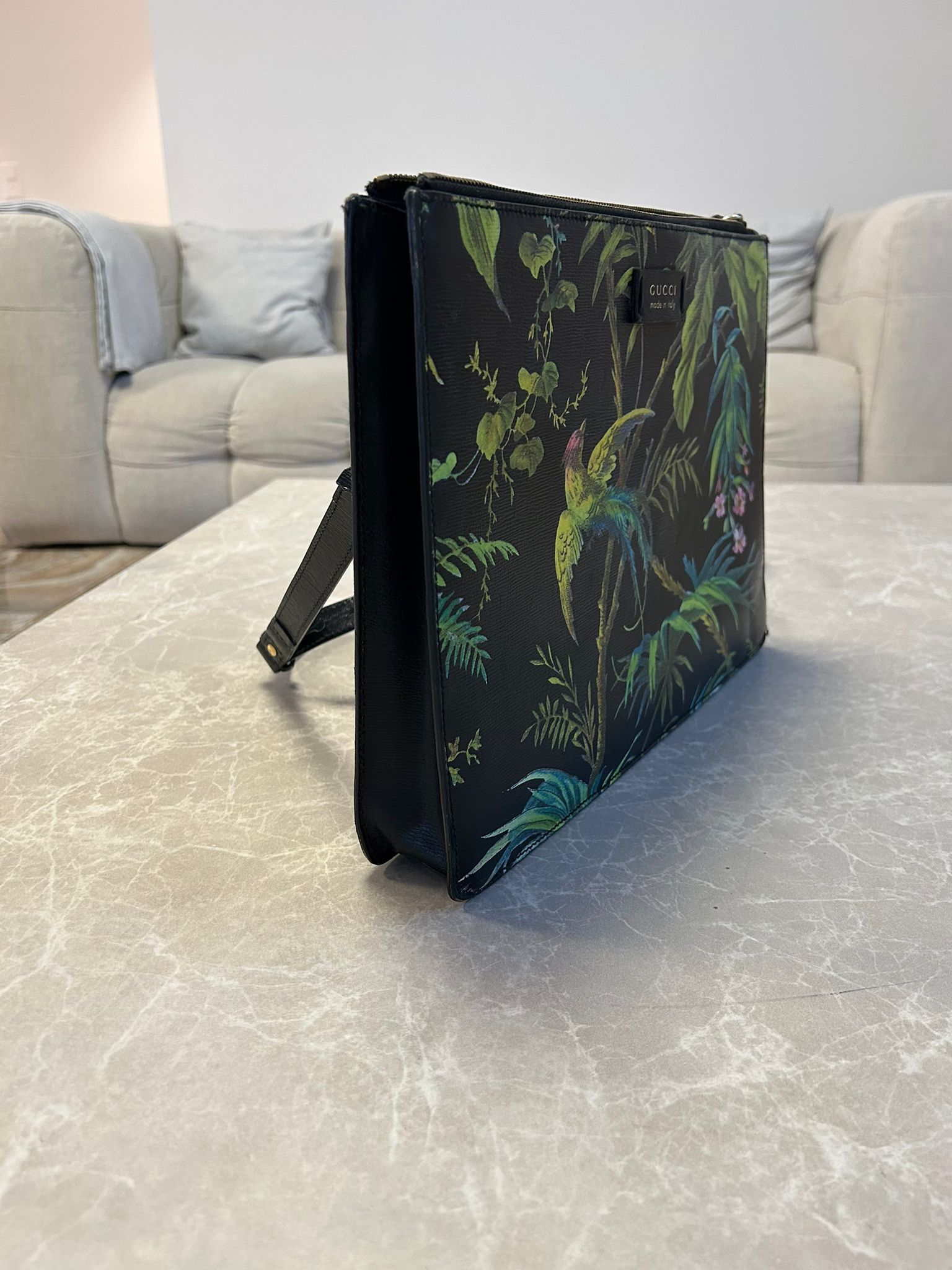 Gucci Gucci Tropical Bird Print Leather Bag – Rare Capsule Piece Size ONE SIZE - 3 Thumbnail