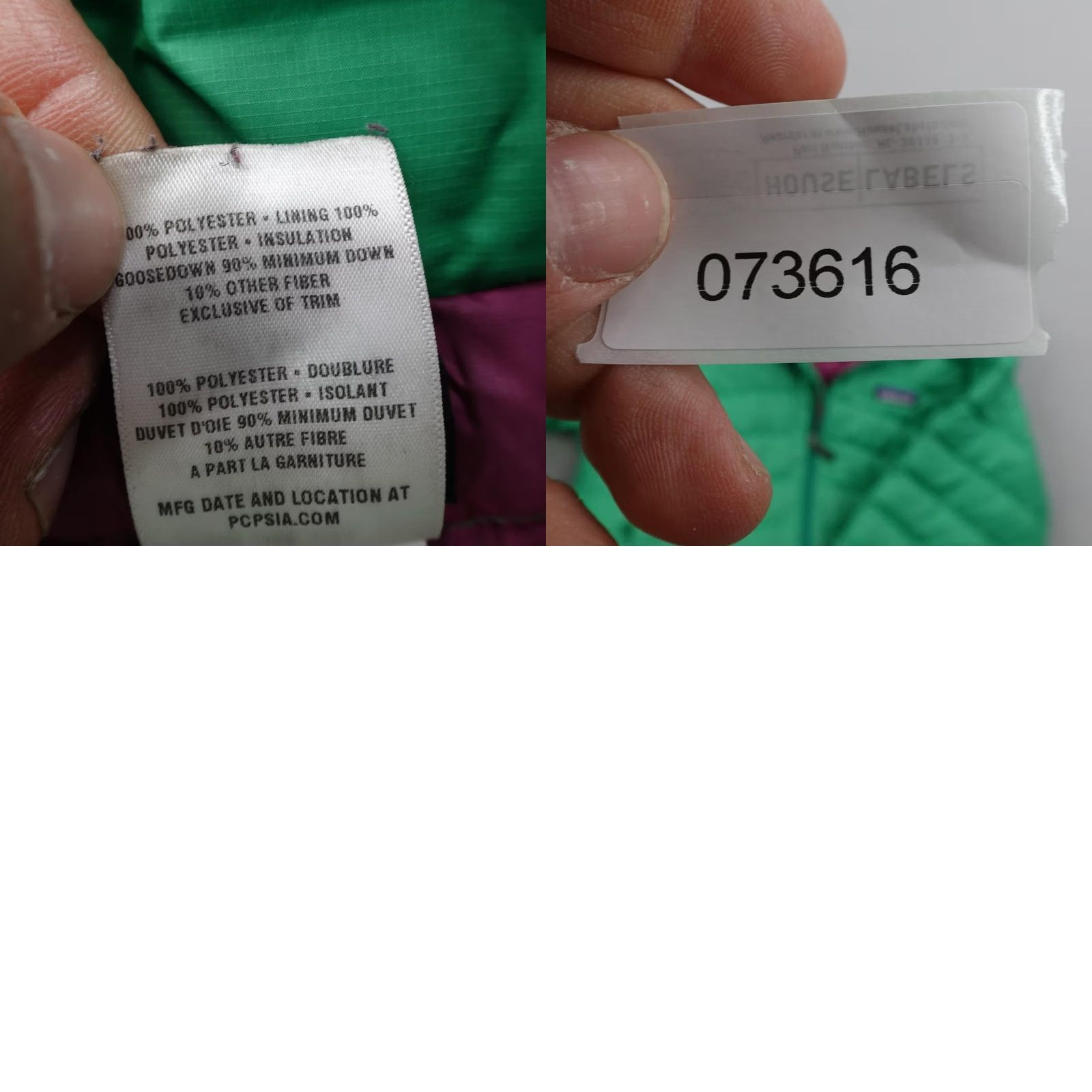 Patagonia Patagonia Jacket Womens Small Green Down Puffer Coat Full Zip Insulated Size S / US 4 / IT 40 - 9 Thumbnail