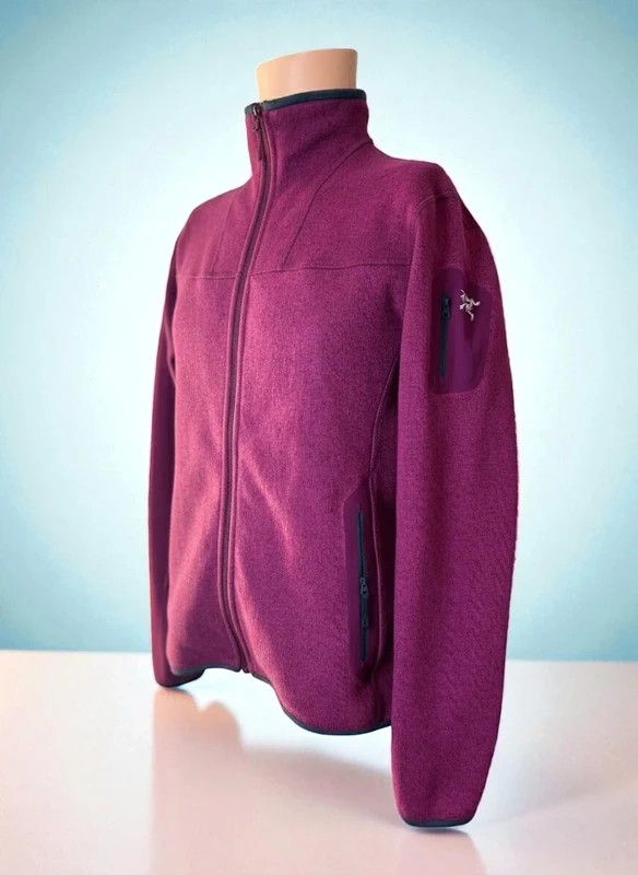 Arc'teryx Arc'teryx Burgundy Fleece Jacket Women L Outdoor Cozy Style Size L / US 10 / IT 46 - 6 Thumbnail