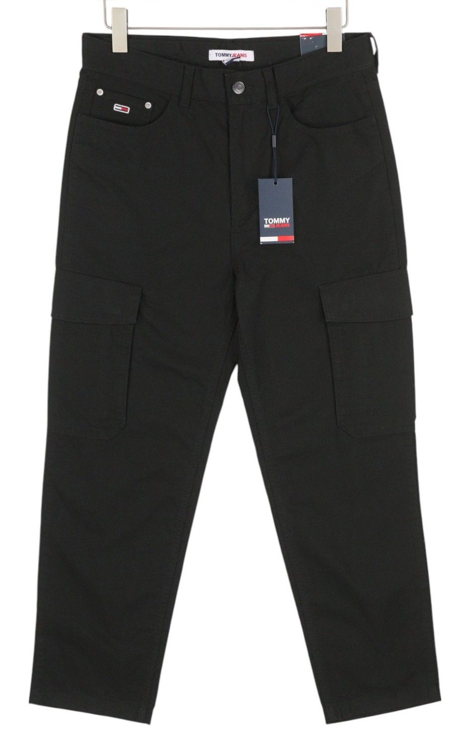 Tommy Hilfiger SKATER CARPENTER W30/L32 Black Cargo Zip Fly Trousers 84948 Size US 30 / EU 46 - 1 Thumbnail