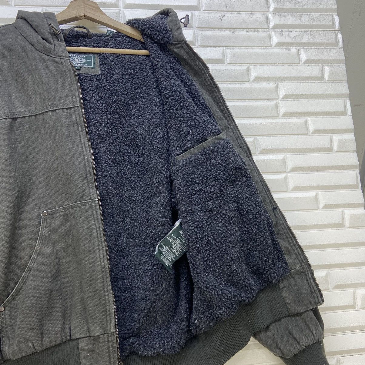 G.H. Bass & Co. G.H. Bass & Co. American Work Wear Duck Sherpa Hoodie Zipper Size US M / EU 48-50 / 2 - 17 Thumbnail