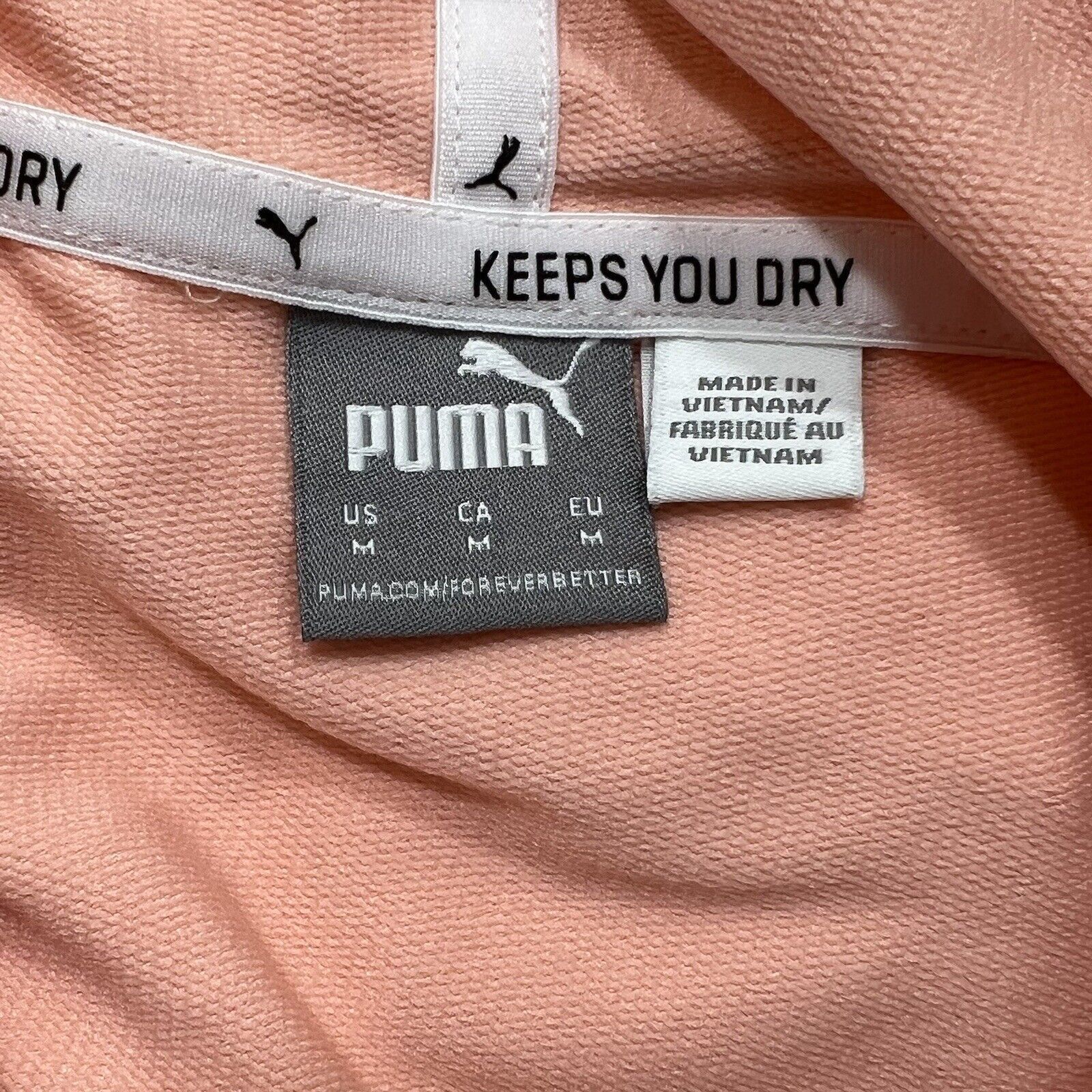 Puma PUMA Cropped Bubblegum Pink Athletic Hoodie Sweatshirt Size M / US 6-8 / IT 42-44 - 3 Thumbnail
