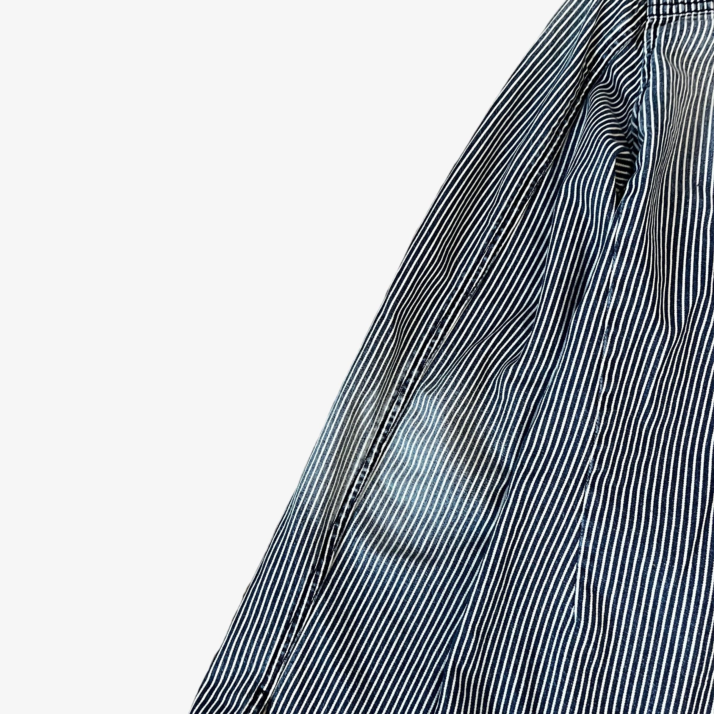 Armani Vintage Y2K Men's Emporio Armani Striped Workwear Jacket Size US M / EU 48-50 / 2 - 9 Thumbnail