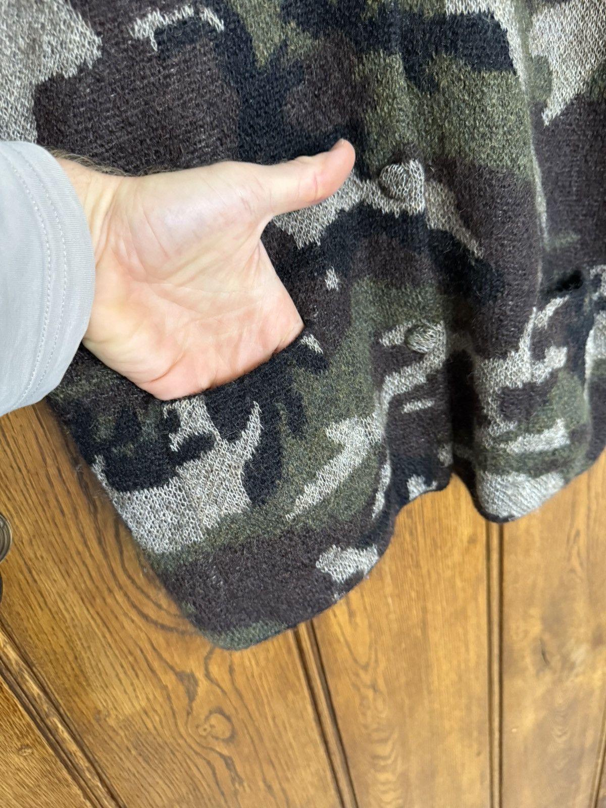 Saint Laurent Paris SS15 Saint Laurent camo camouflage cardigan Hedi Psych Rock Size US S / EU 44-46 / 1 - 12 Thumbnail