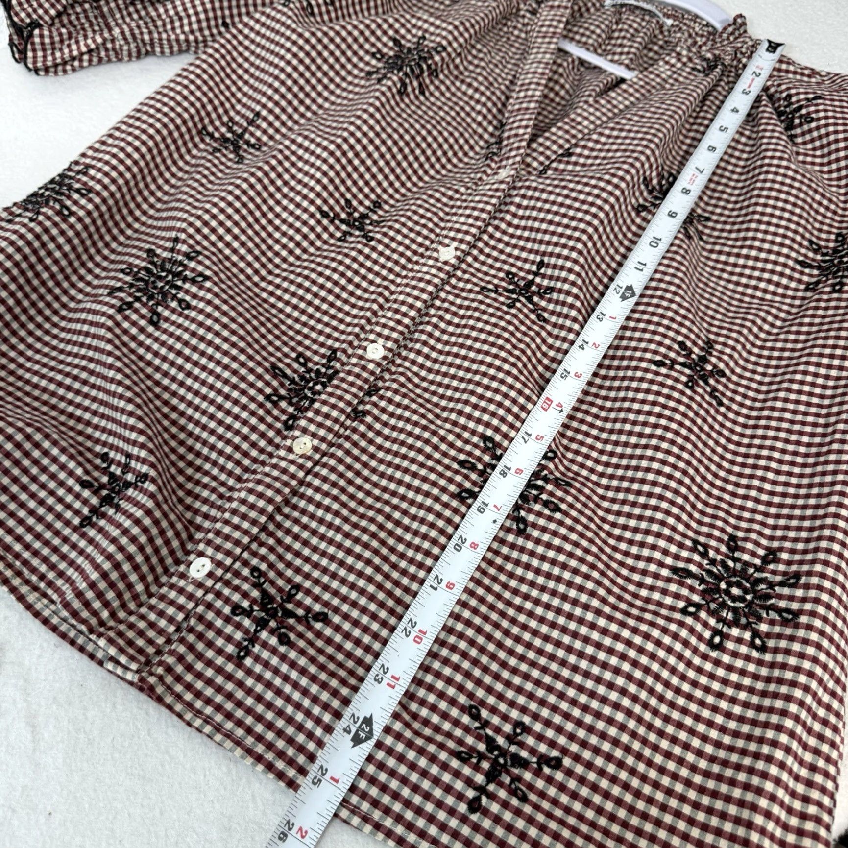 Zara Zara Trafaloc Embroidered Cutwork Blouse WOMENS Shirt Sz S Multicolor Striped V-Neck Long Sleeve Polyester Blouse Womens XS? Size S / US 4 / IT 40 - 2 Thumbnail