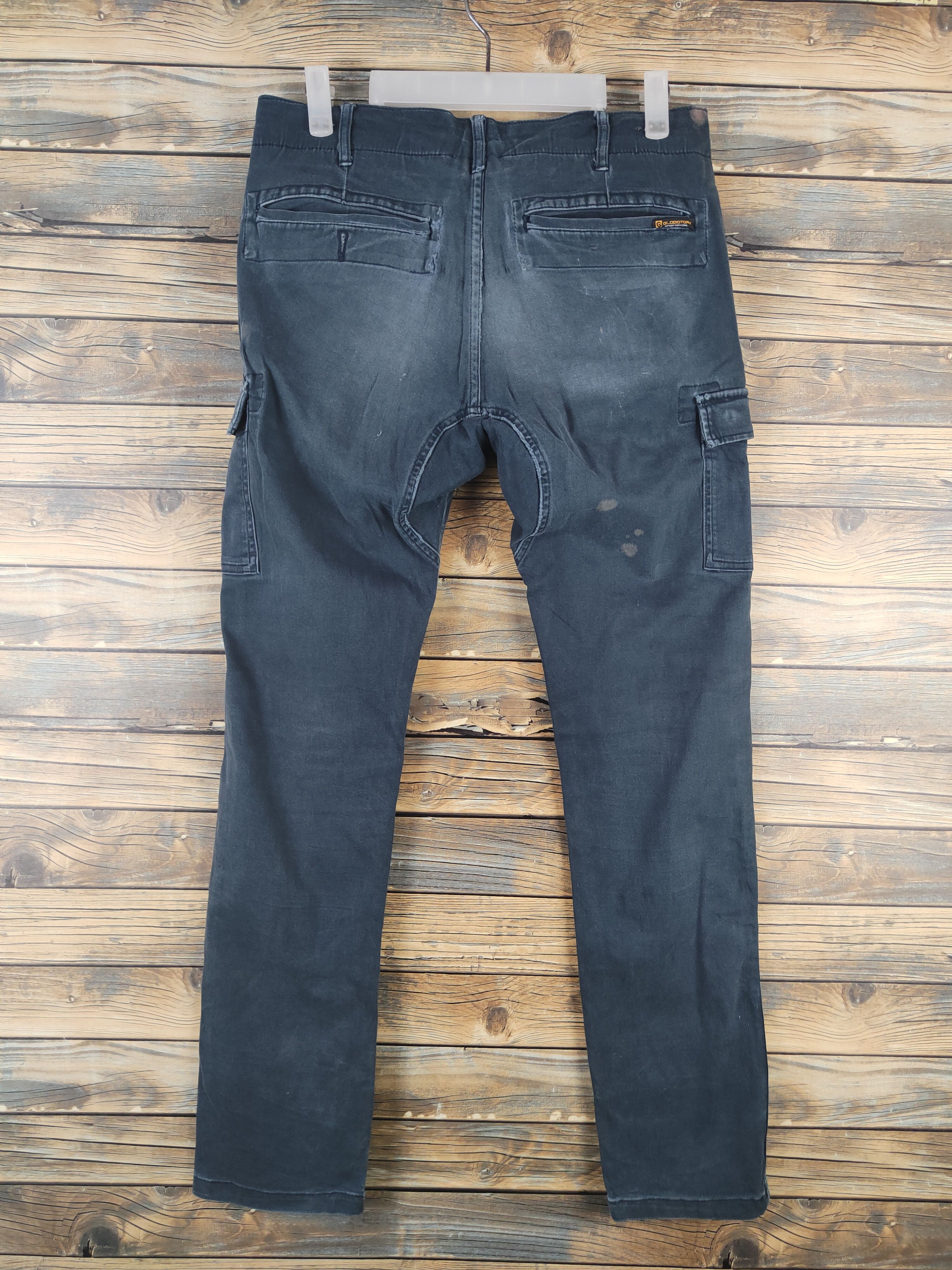 Japanese Brand DL Gladiator Navy Multipocket Cargo Pants #46-271T Size US 30 / EU 46 - 7 Thumbnail