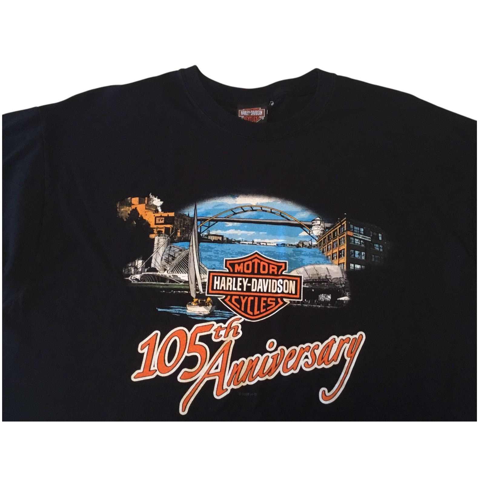 Harley Davidson Harley Davidson T-Shirt 105th Anniversary Milwaukee XL Good Size US XL / EU 56 / 4 - 2 Thumbnail