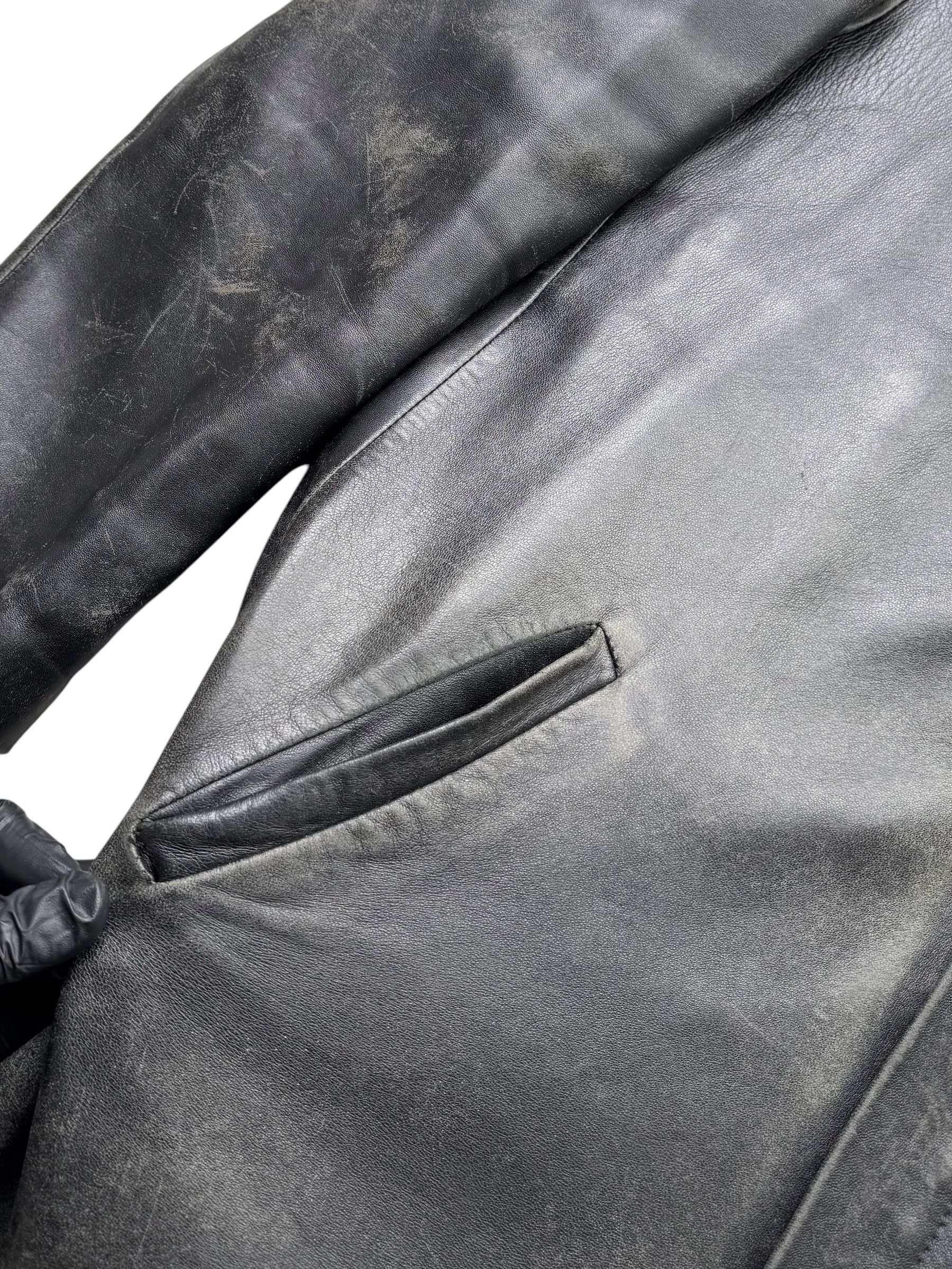 Other Vintage Time Faded Leather Jacket M125D15(E123)(V105) Size US XL / EU 56 / 4 - 6 Thumbnail