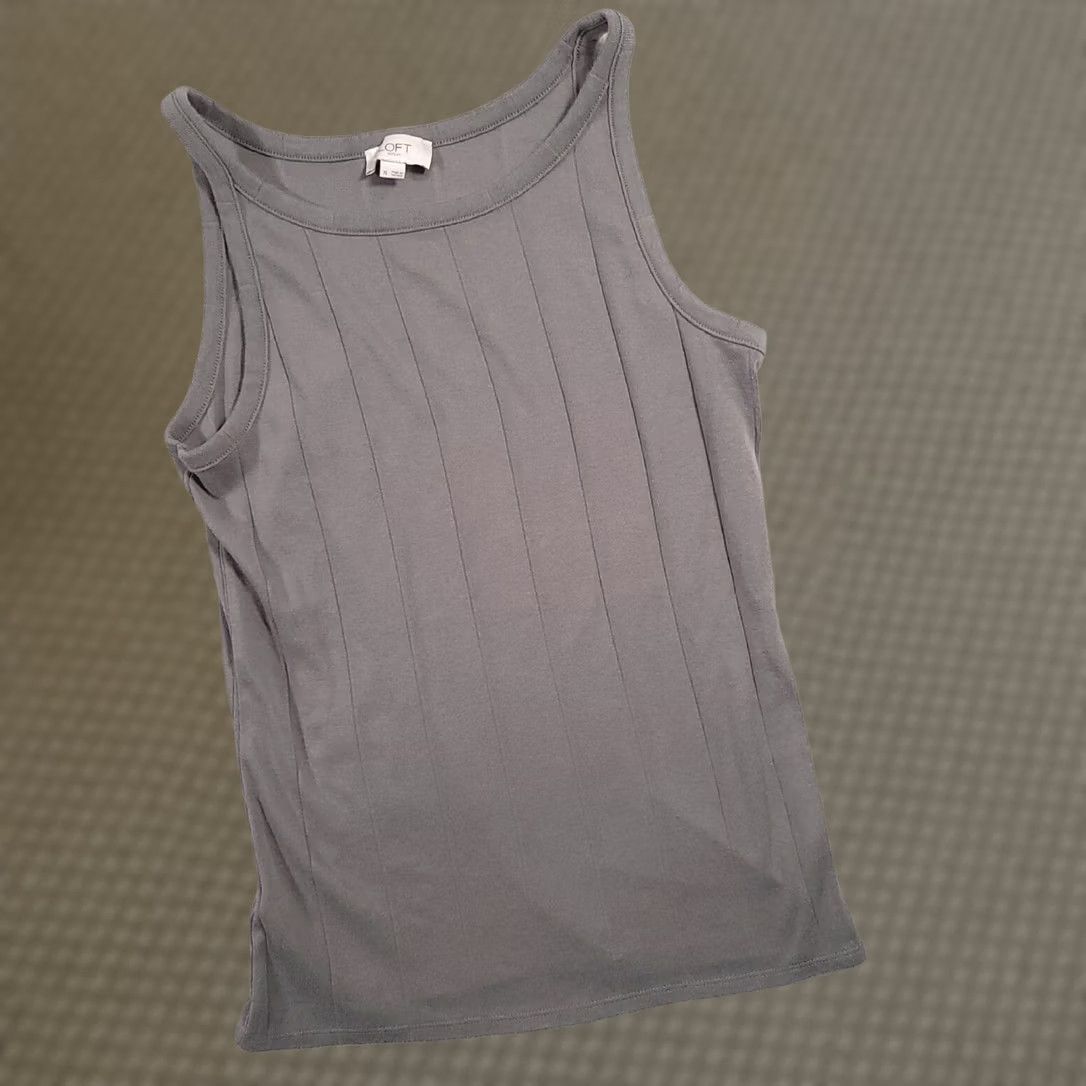 Loft VINTAGE Loft Outlet Tank Top Womens XL Gray Size XL / US 12-14 / IT 48-50 - 1 Thumbnail