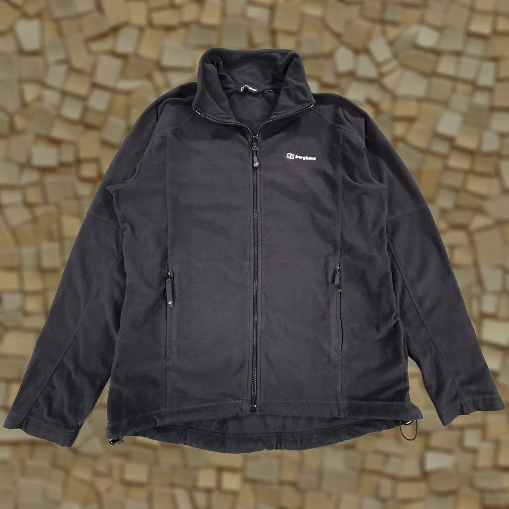 Berghaus Berghaus Mens Jacket Fleece Black Medium Full Zip Sweatshirt Lightweight Size US M / EU 48-50 / 2 - 1 Thumbnail