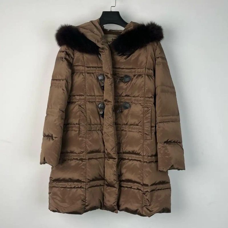 Max Mara MaxMara Brown Winter Down Coat for Women 0089 Size M / US 6-8 / IT 42-44 - 1 Thumbnail