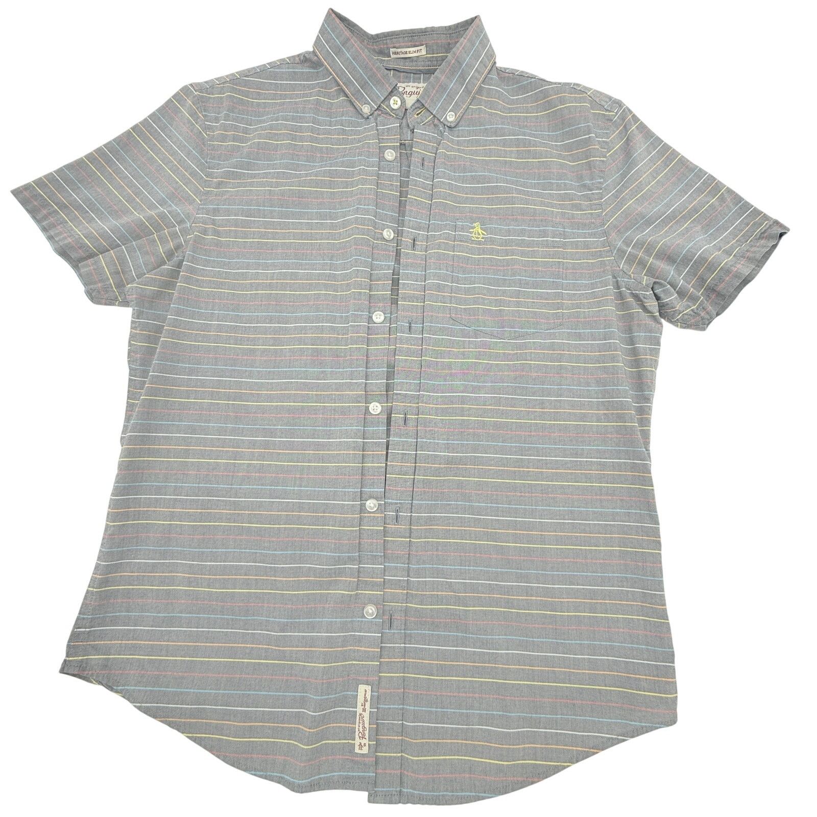 Original Penguin Original Penguin Heritage Slim Fit Striped Button Down Size US M / EU 48-50 / 2 - 1 Thumbnail