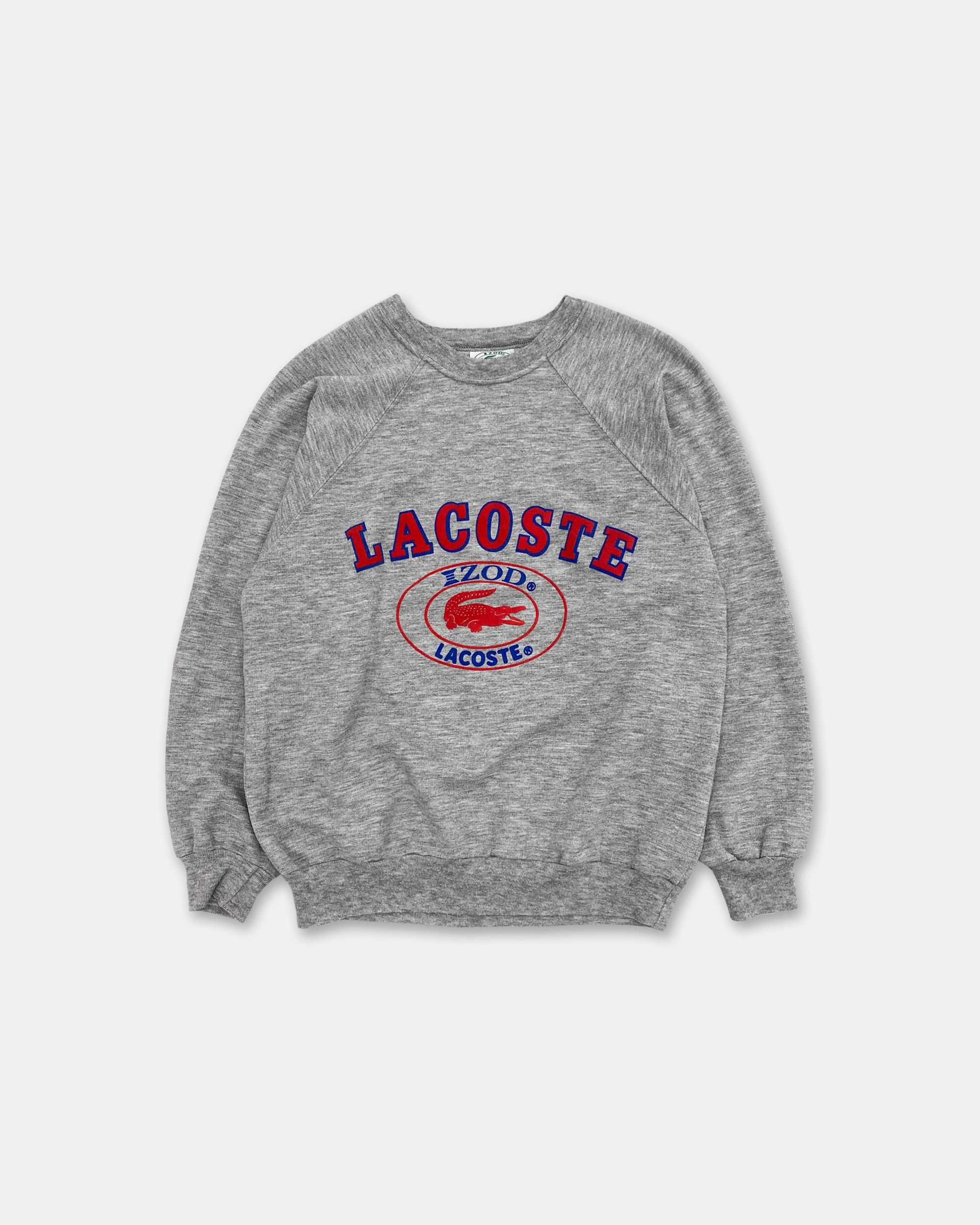 Lacoste Izod 1980s Raglan Logo Crewneck Size US L / EU 52-54 / 3 - 2 Thumbnail