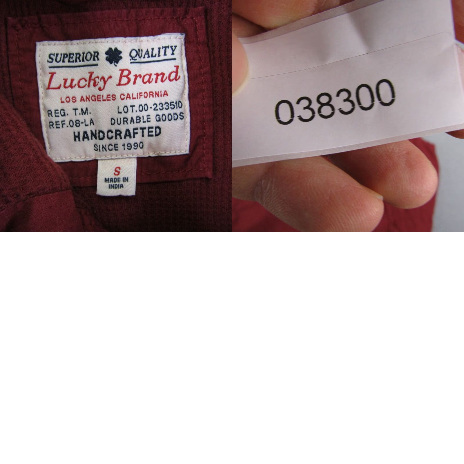Lucky Brand VINTAGE Lucky Brand Men’s Vest Quilted Thermal Lined Snap Front Casual Small Red Outdoor Size US S / EU 44-46 / 1 - 8 Thumbnail