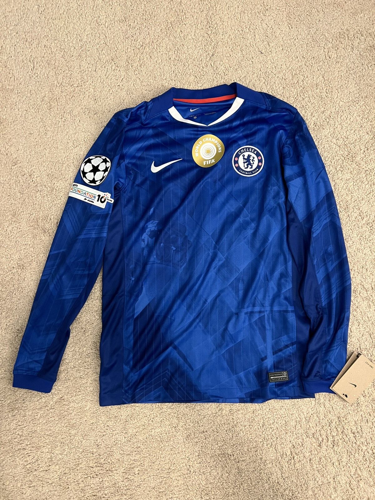 Chelsea Soccer Cole Palmer Chelsea Nike Home Long Sleeve Shirt 2025-2026 Size US S / EU 44-46 / 1 - 2 Thumbnail