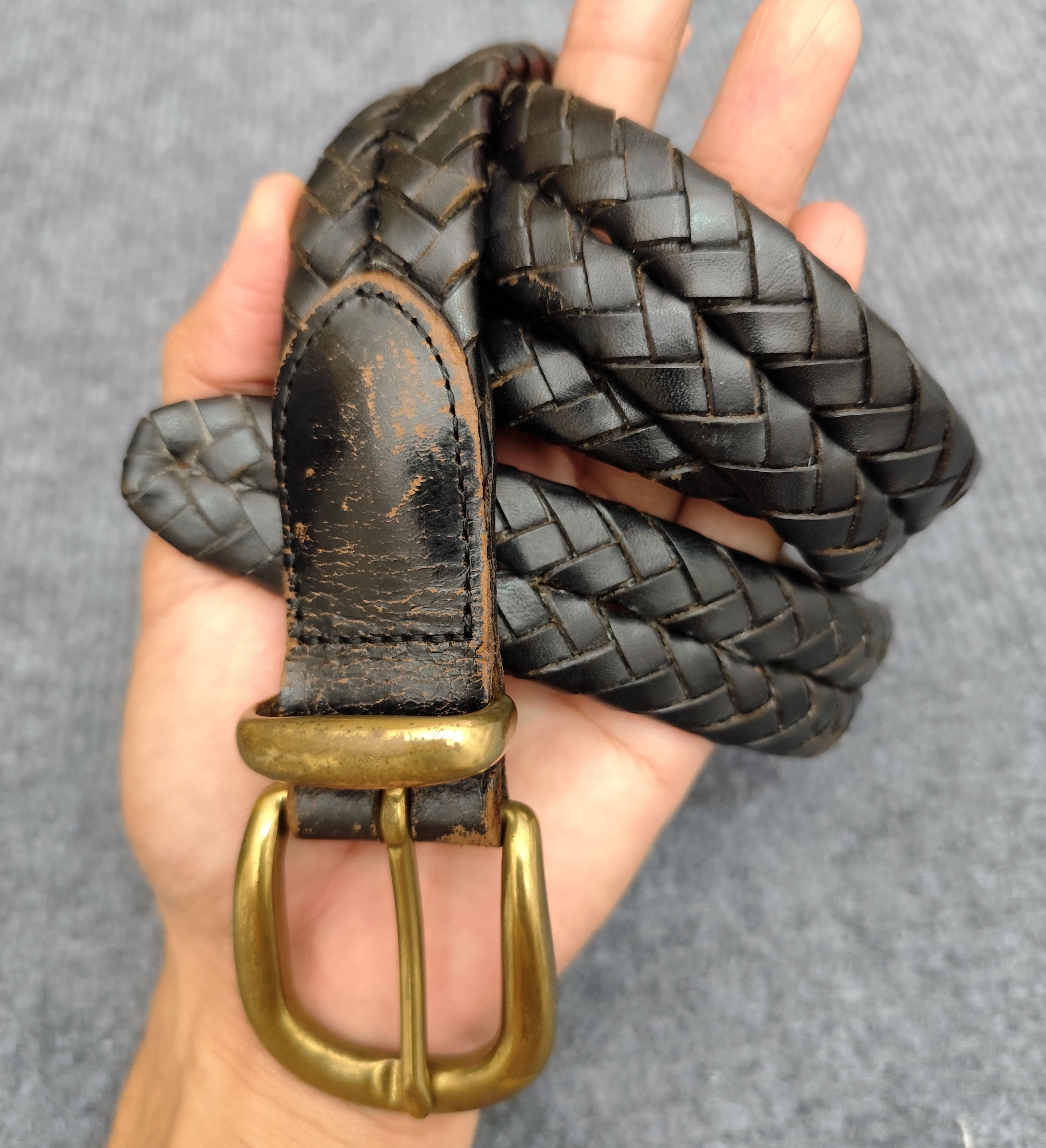 Coach COACH BRAIDED BRITISH TAN LEATHER BELT 5922 | Grailed