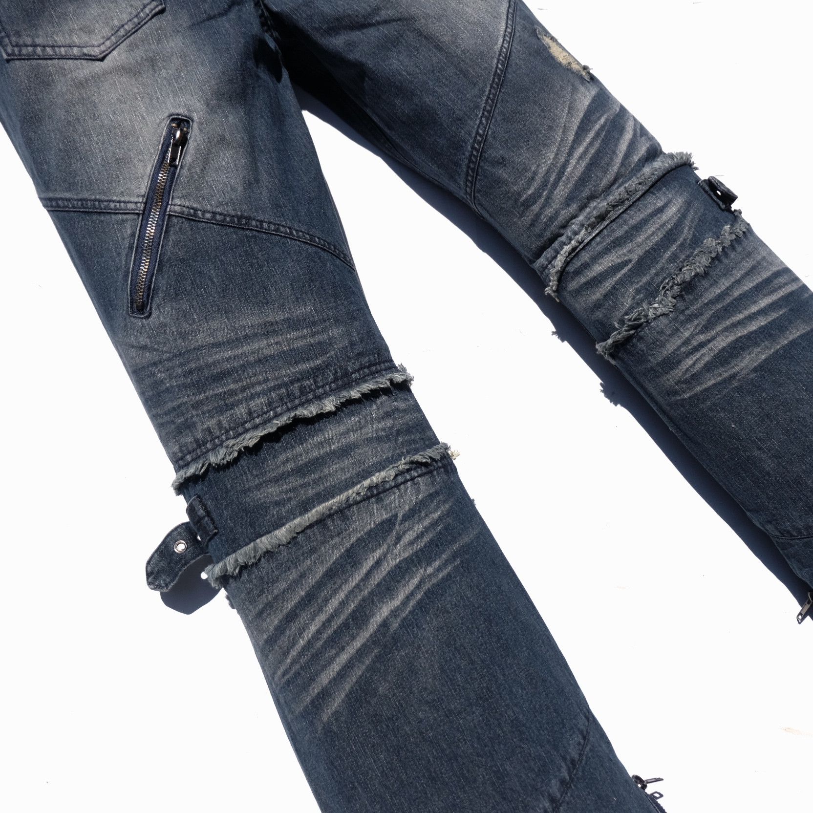 Japanese Brand BLACK BACCARA bondage flare jeans Size US 29 - 8 Thumbnail