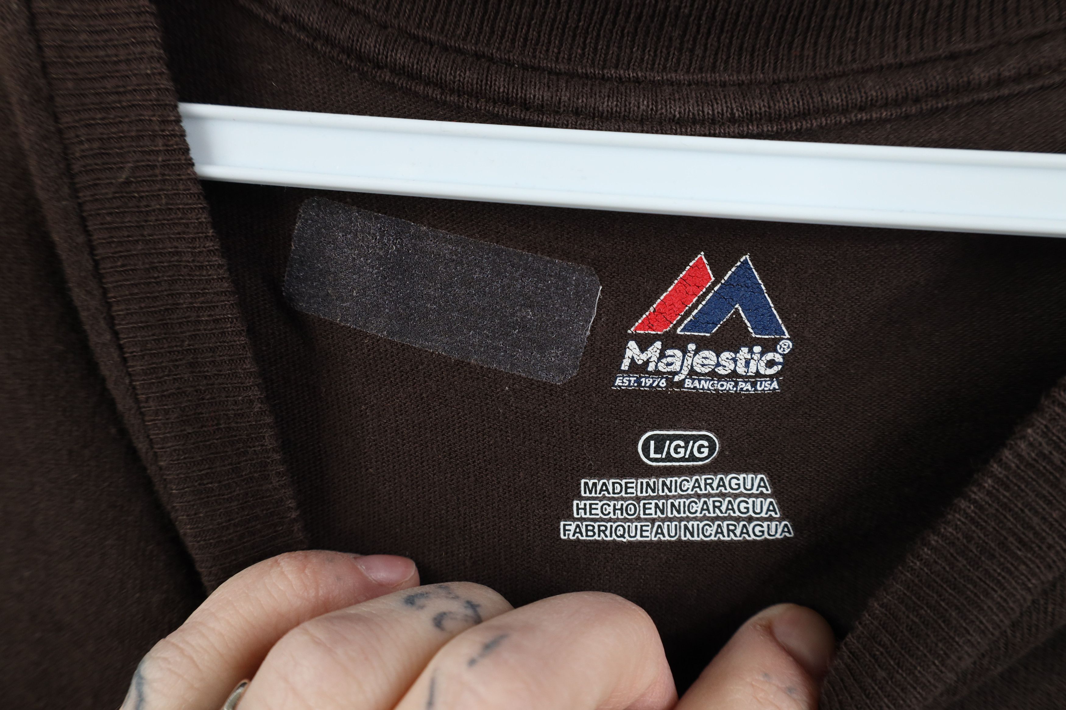 Majestic Vintage Majestic Browns Football Long Sleeve T-Shirt Brown Size US L / EU 52-54 / 3 - 5 Thumbnail