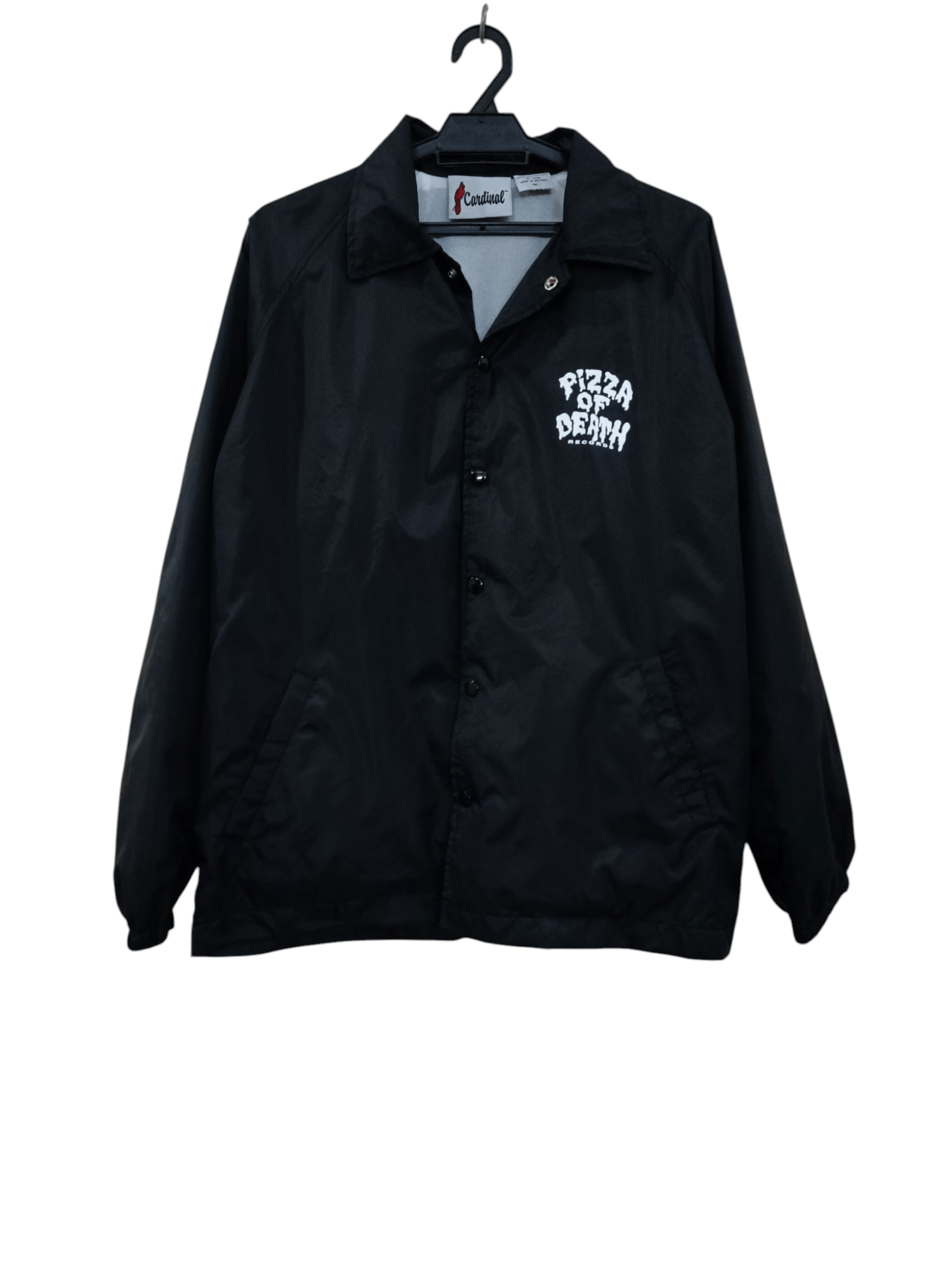 Cardinal of Canada × Vintage Pizza Of Death Record Coach Nylon Jacket Size US M / EU 48-50 / 2 - 2 Thumbnail