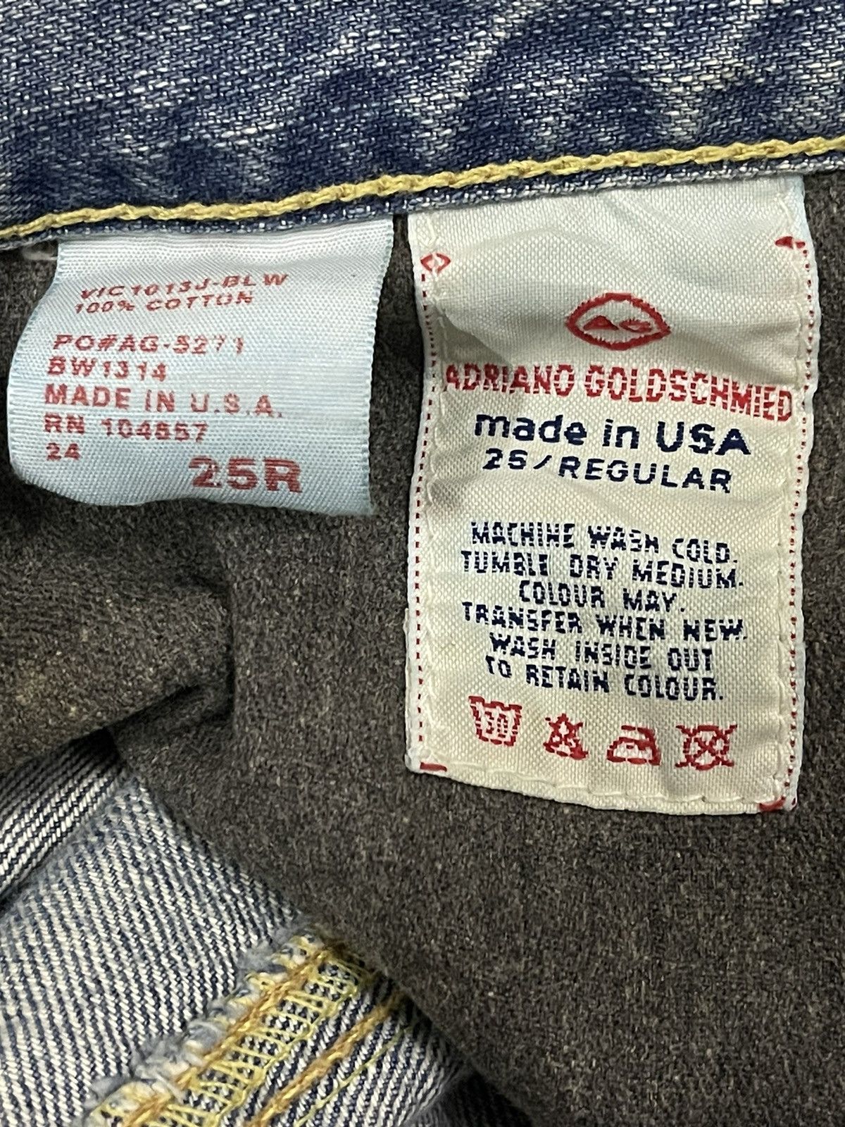 AG Adriano Goldschmied Vintage Usa Adriano Goldschmied Bleached Flare Jeans Size 29" - 8 Thumbnail