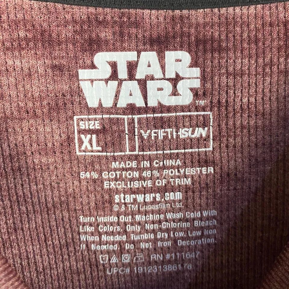 Star Wars Star Wars Waffle Knit Shirt Men's XL Thermal Darth Vader Size US XL / EU 56 / 4 - 3 Thumbnail