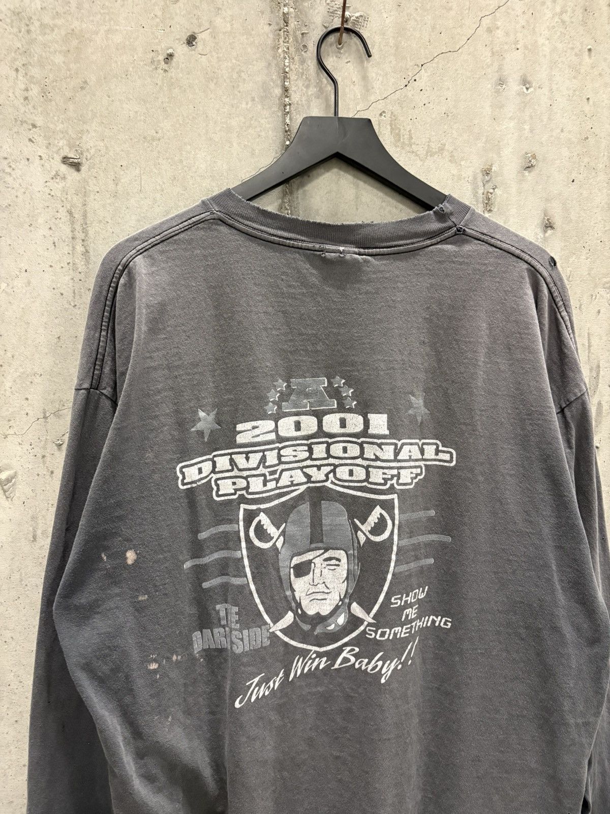 Vintage Vintage Raider Nation Shirt Faded Distressed Grunge Band Size US XXL / EU 58 / 5 - 4 Thumbnail