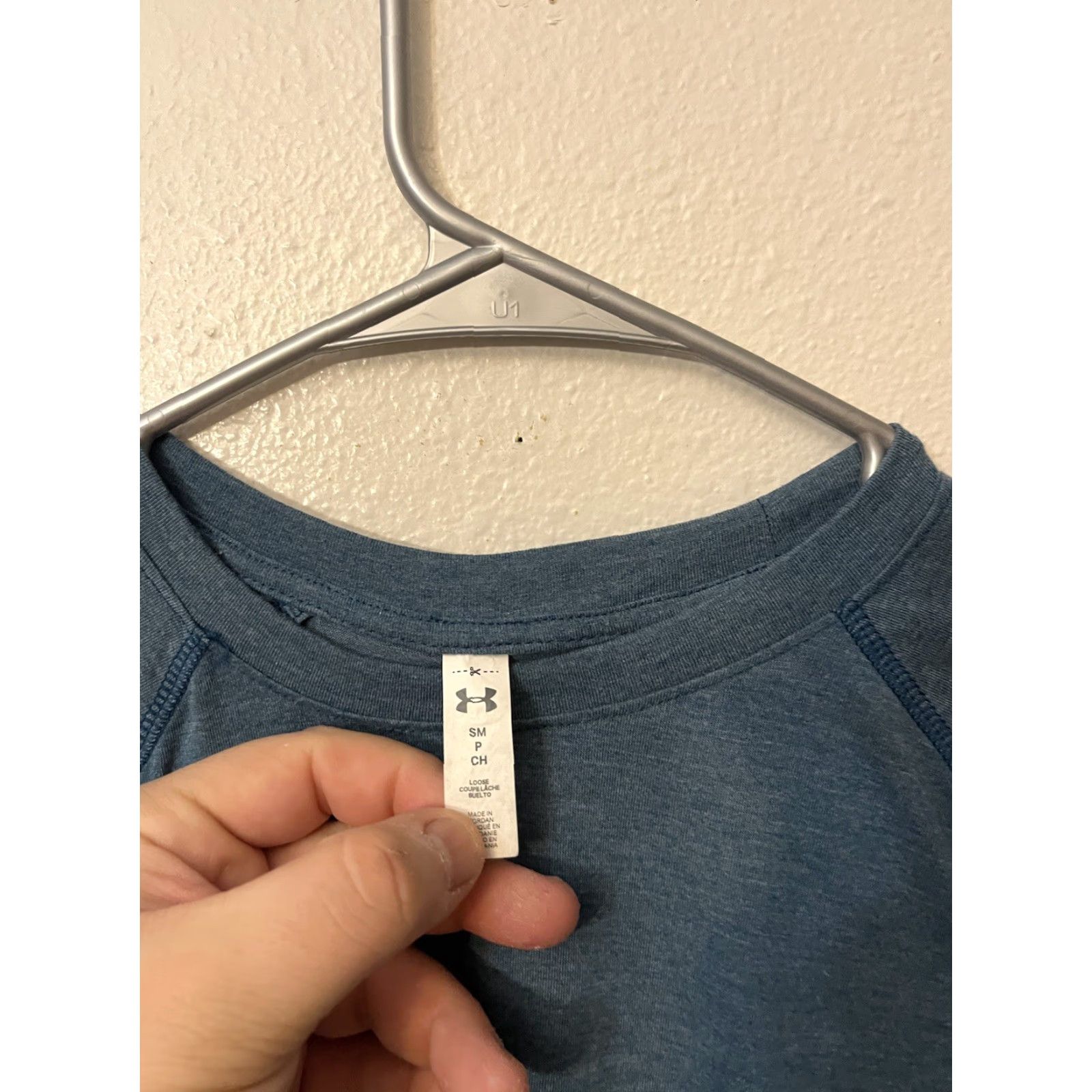 Under Armour Under Armour Blue Sleeve Womens HeatGear Long Sleeve Small Round Neck Shirt Size S / US 4 / IT 40 - 2 Thumbnail