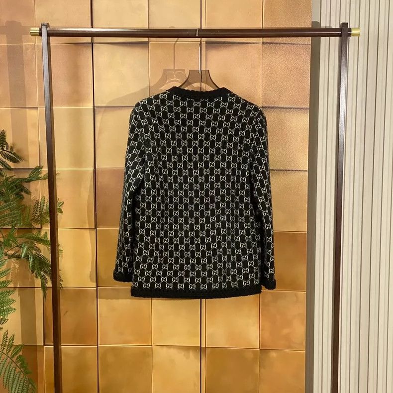 Gucci Gucci Popular black old flower full-print woven trim wool c Size US S / EU 44-46 / 1 - 2 Thumbnail