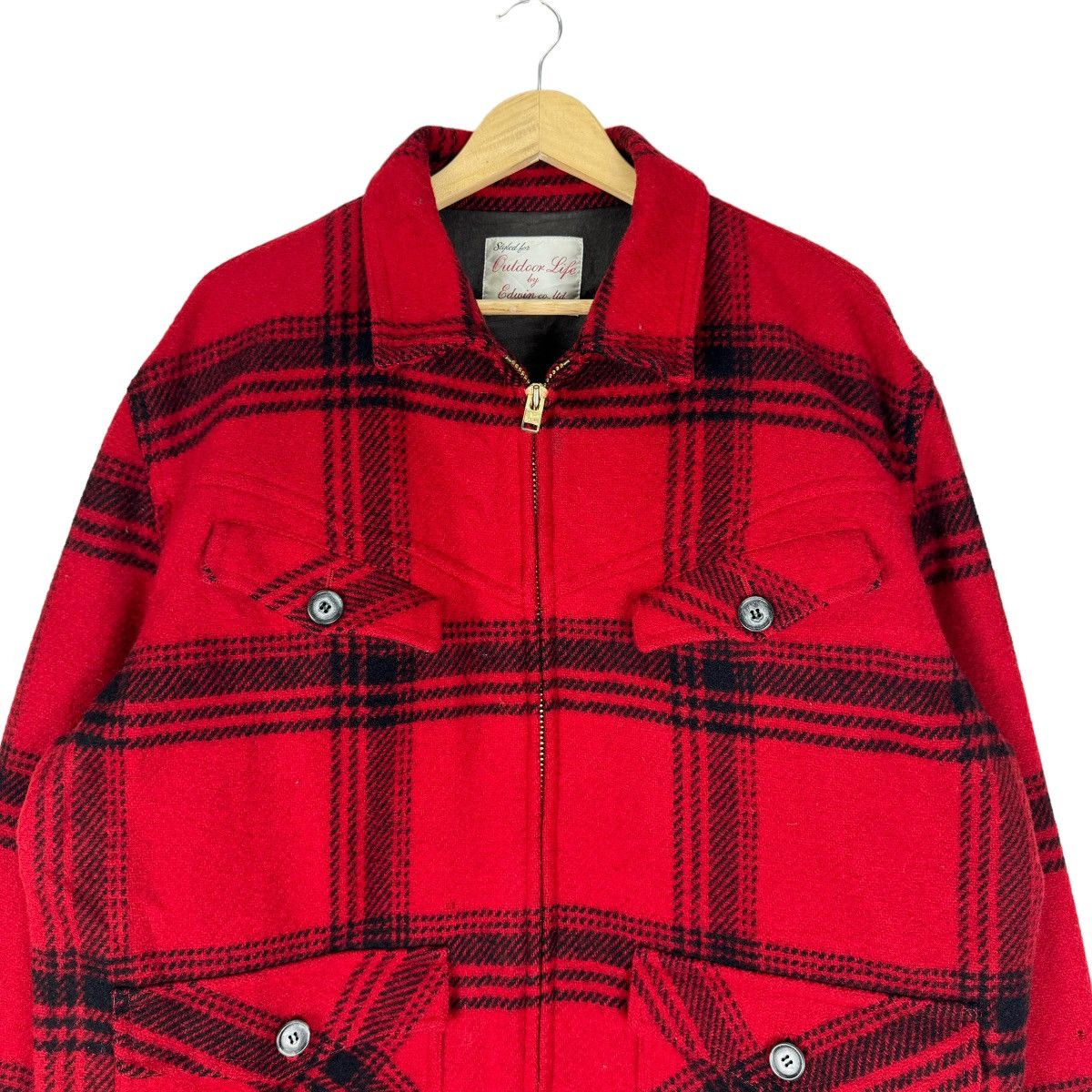 Edwin ☀️VTG EDWIN MACKINAW TARTAN BUTTON JACKET LIKE FILSON Size US L / EU 52-54 / 3 - 4 Thumbnail