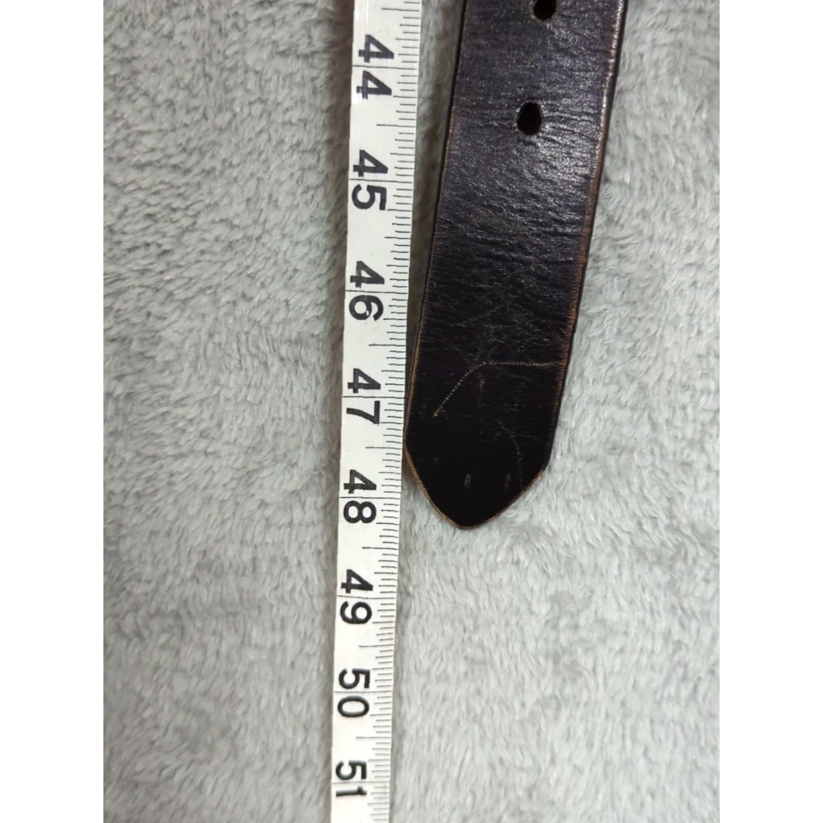 Harley Davidson Harley-Davidson Belt Brown Leather Size 42 USA 2007, Genuine Leather, Buckle Logo, Regular, Men, Biker, Adjustable Size 42 - 7 Thumbnail