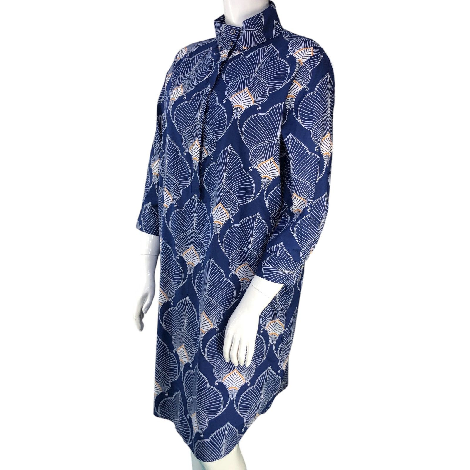 J.McLaughlin J McLaughlin Size XL Shirt Dress Mock Neck Tangier POCKETS Size XL / US 12-14 / IT 48-50 - 4 Thumbnail