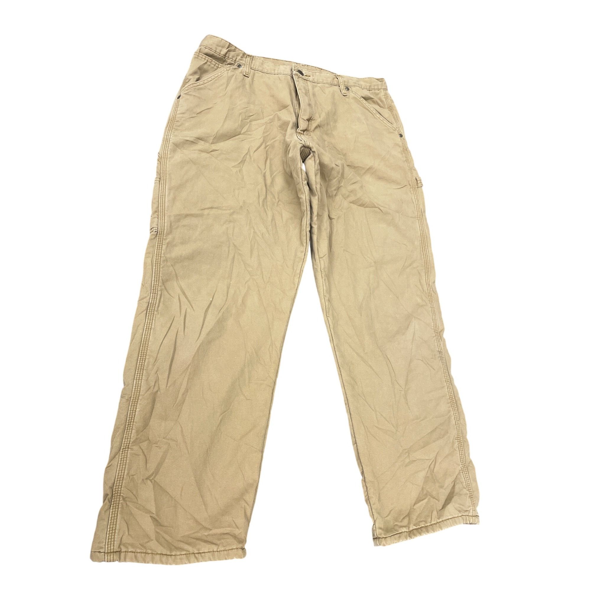 Wrangler Wrangler Real comfort Mens Tan cargo pants size 36W X 32L SK Size US 36 / EU 52 - 1 Thumbnail