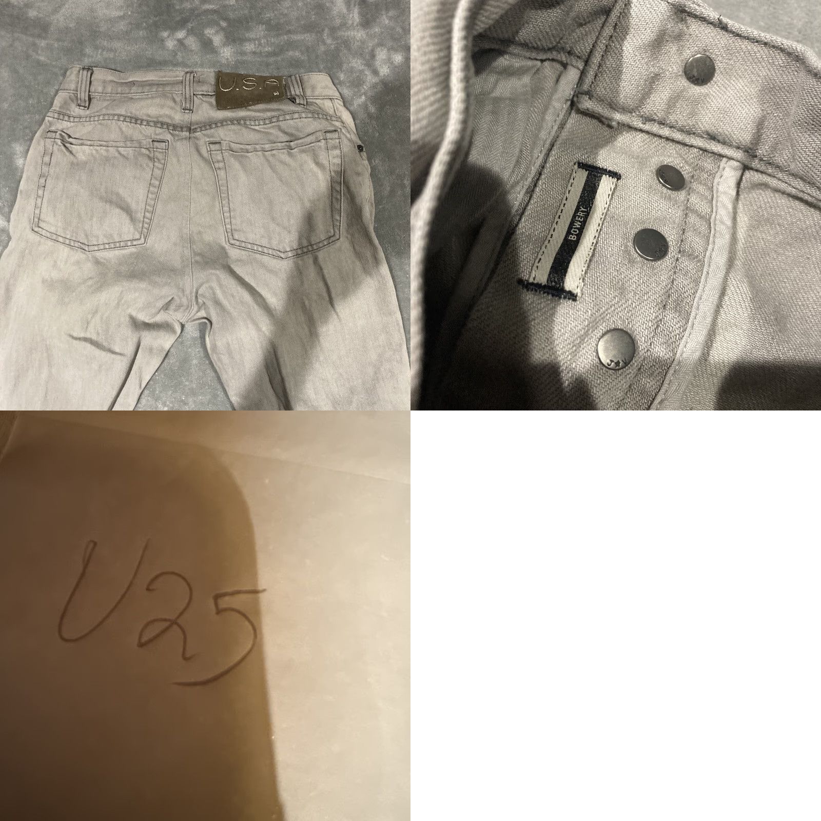 John Varvatos John Varvatos USA Bowery Slim Straight Jeans Pants Men’s 30x29 Gray Size US 30 / EU 46 - 8 Thumbnail
