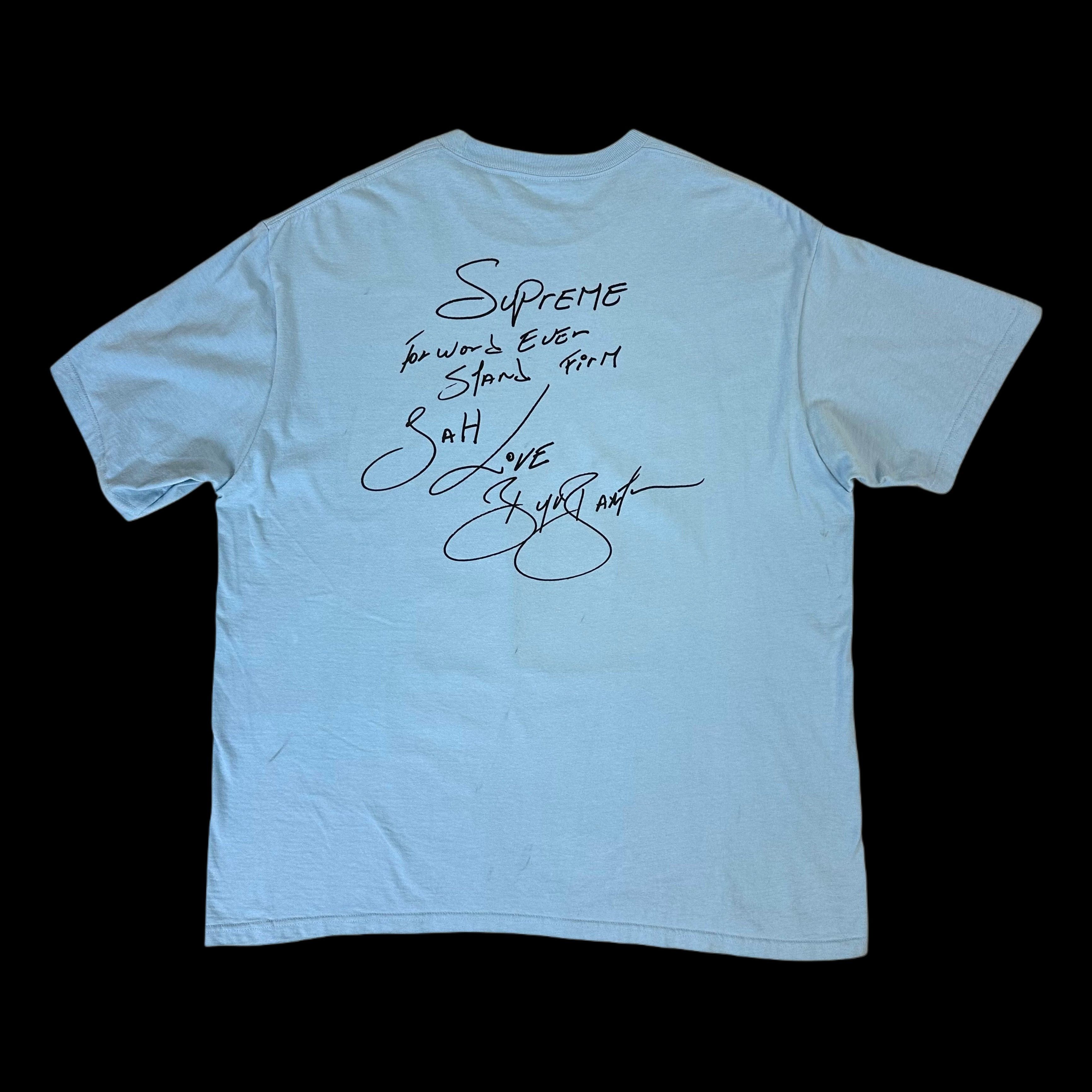 Supreme Buju Banton Tee light blue L 水色