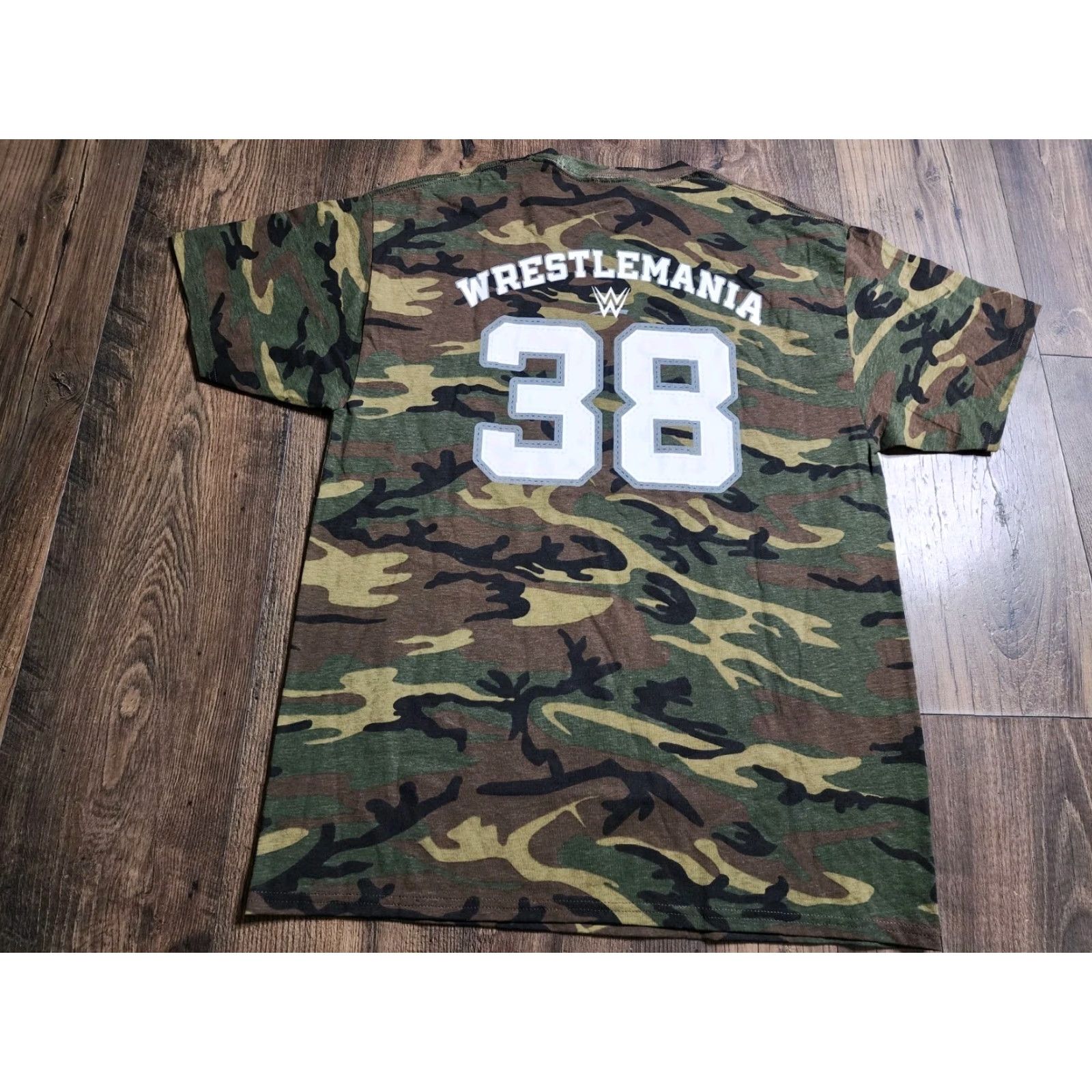 Doublet VINTAGE WWE WrestleMania 38 Camouflage T-Shirt Men L Double-Sided Camo Short Sleeve Crew Neck Adult Large Sports Shirt Mens Size US L / EU 52-54 / 3 - 2 Thumbnail