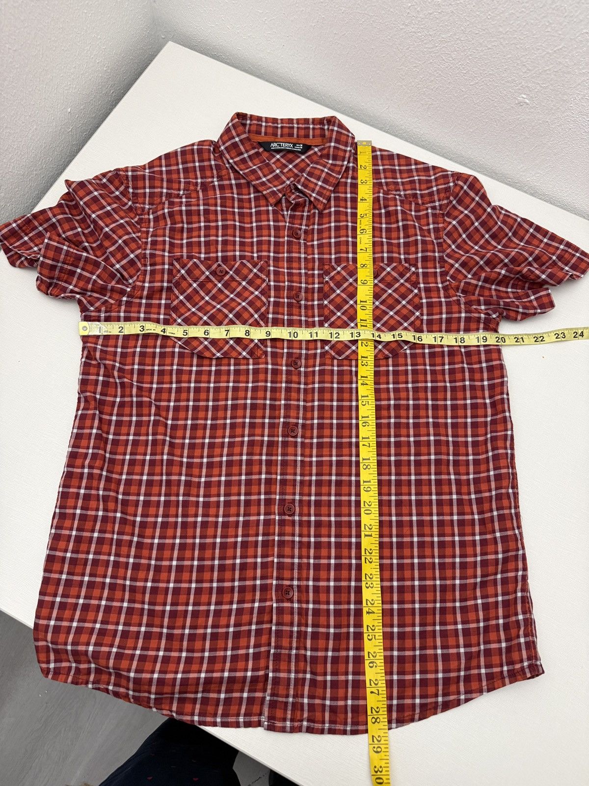 Arc'teryx Arcteryx Red Plaid Shirt 2016 CottonWool Hiking Camp Outdoor Size US M / EU 48-50 / 2 - 4 Thumbnail
