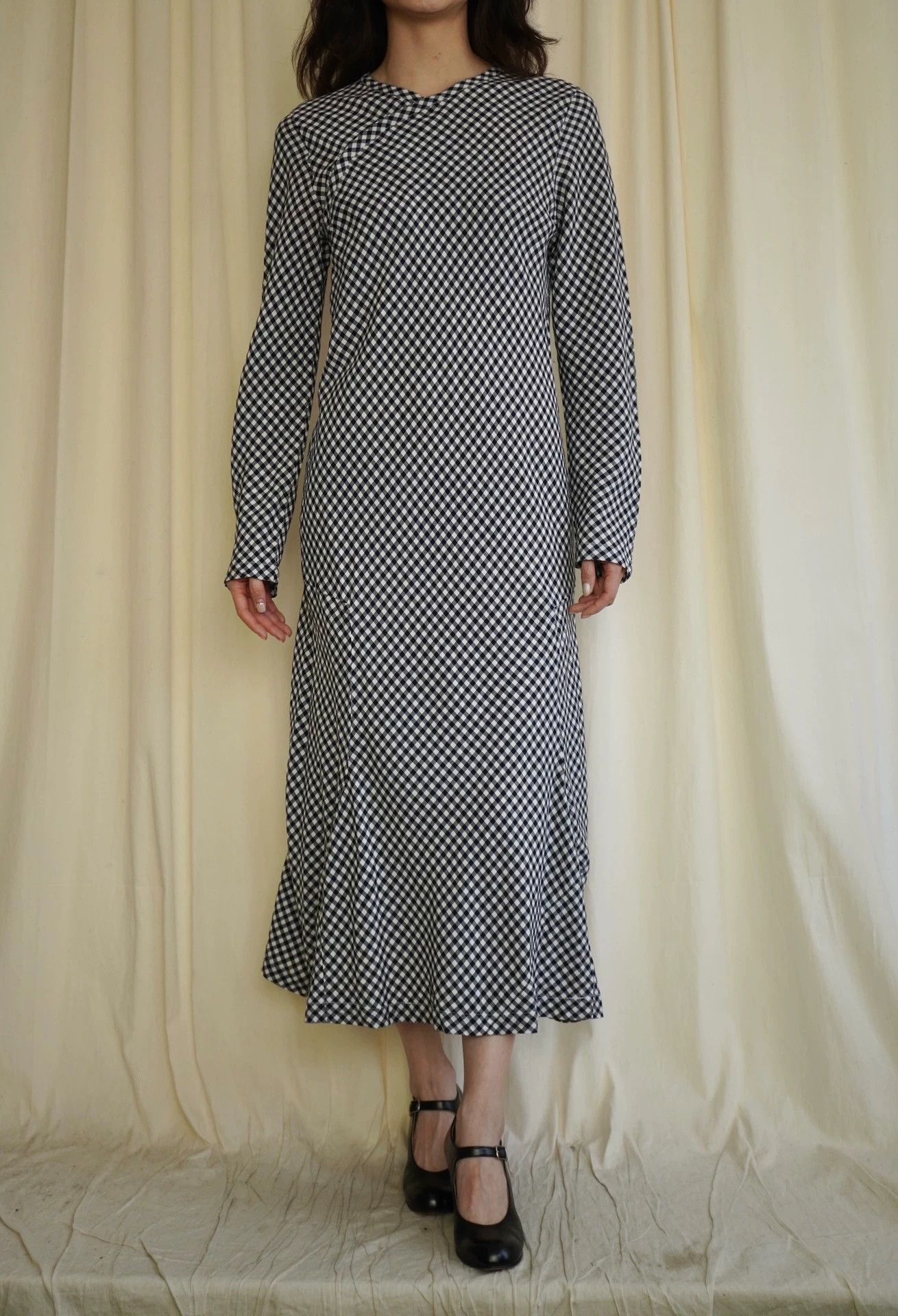 Comme des Garcons COMME des GARCONS 1998 Women's Blue Checkered Side Hook Dress M Size M / US 6-8 / IT 42-44 - 2 Thumbnail