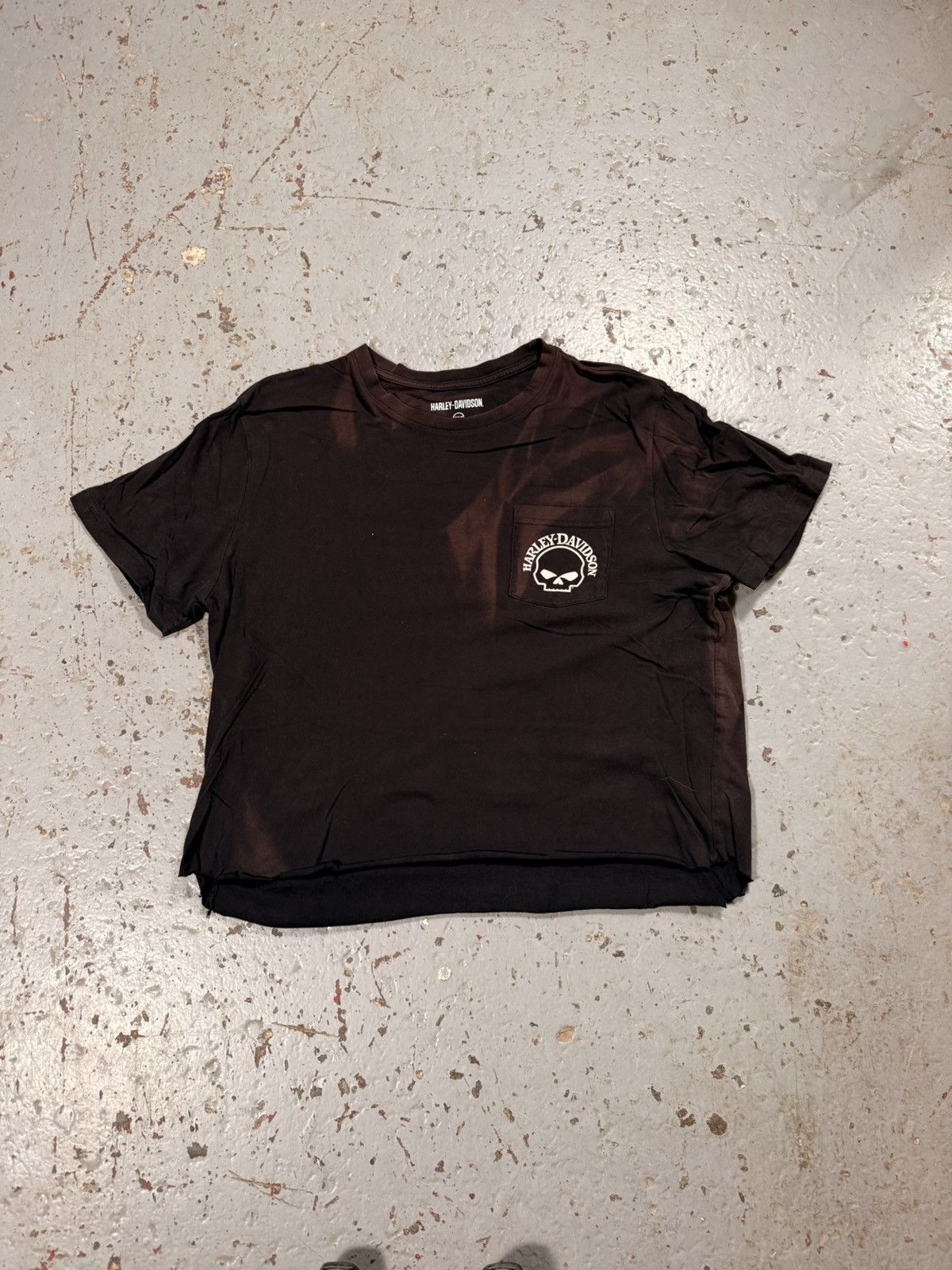 Harley Davidson Cropped Harley Davidson Skull Tee Size US XL / EU 56 / 4 - 3 Thumbnail