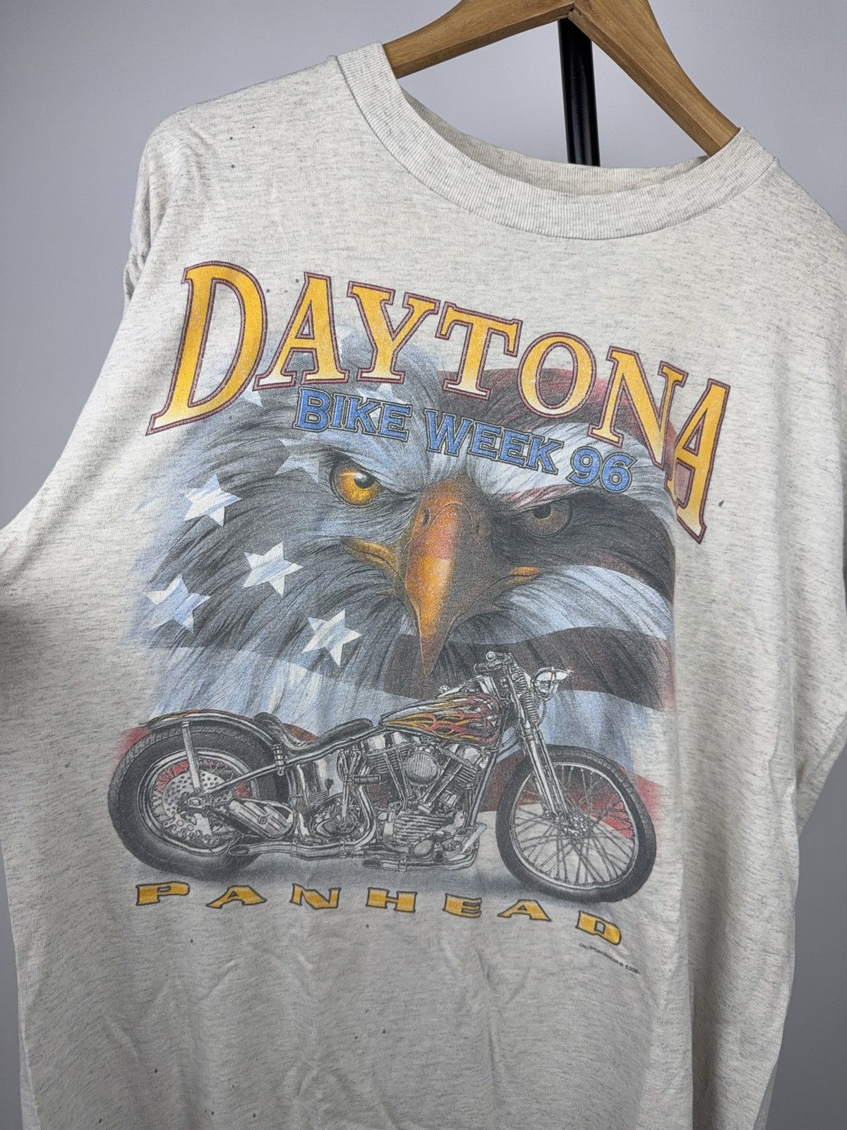 Vintage Vintage 1996 Daytona Bike Moto Week Biker Eagle T Shirt Size US L / EU 52-54 / 3 - 4 Thumbnail