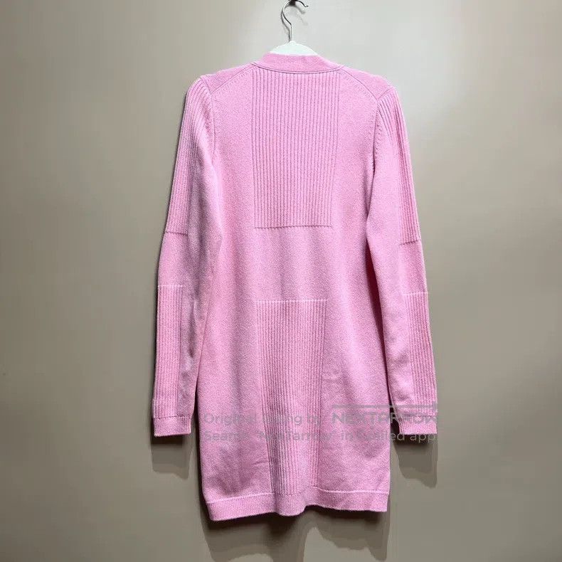 Hermes Hermes Long Cardigan, Cashmere, Pink Size XXS / US 00 / IT 34 - 2 Thumbnail
