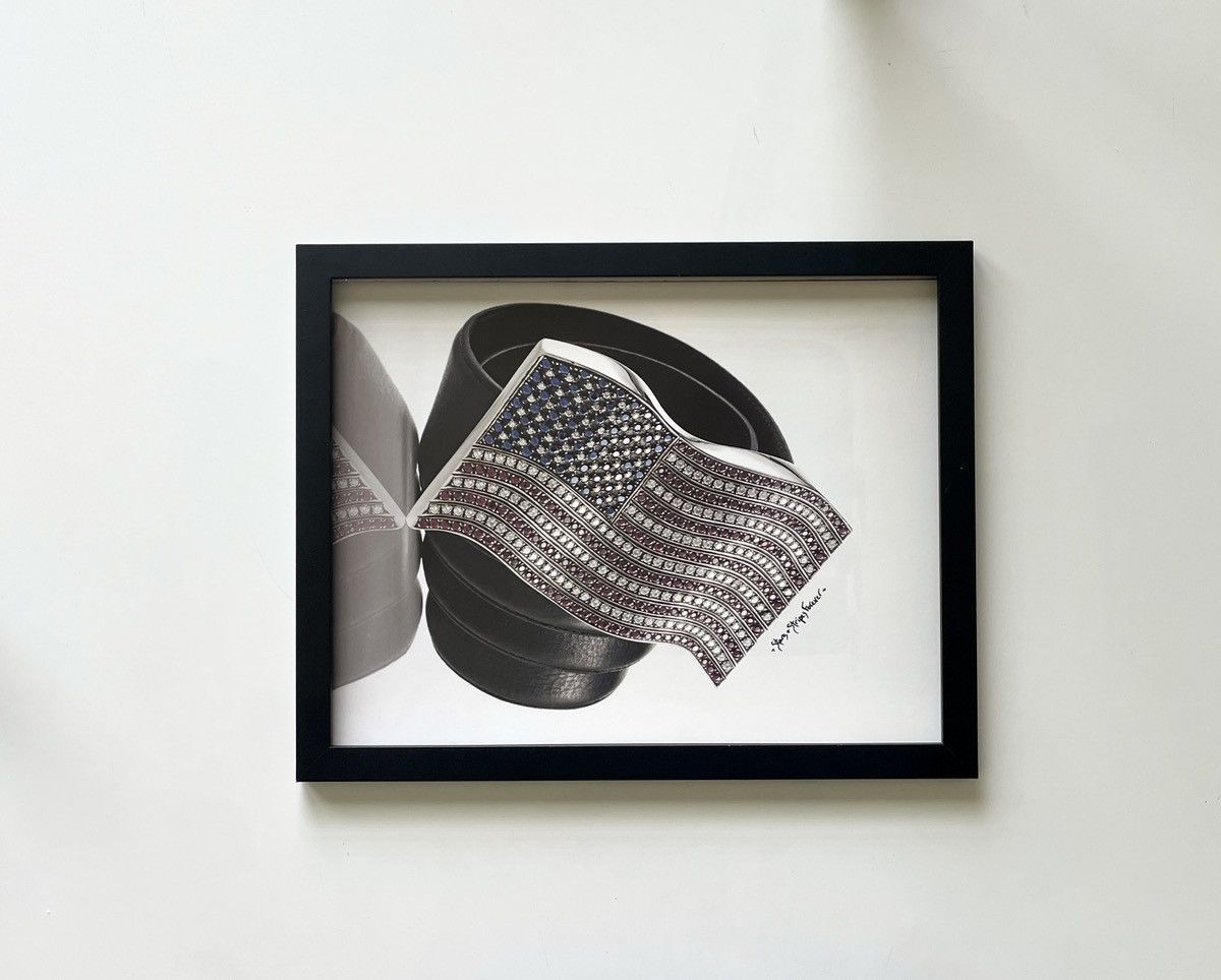 Chrome Hearts × Vintage Chrome Hearts America flag belt buckle Poster framed 9x11 Size ONE SIZE - 1 Thumbnail