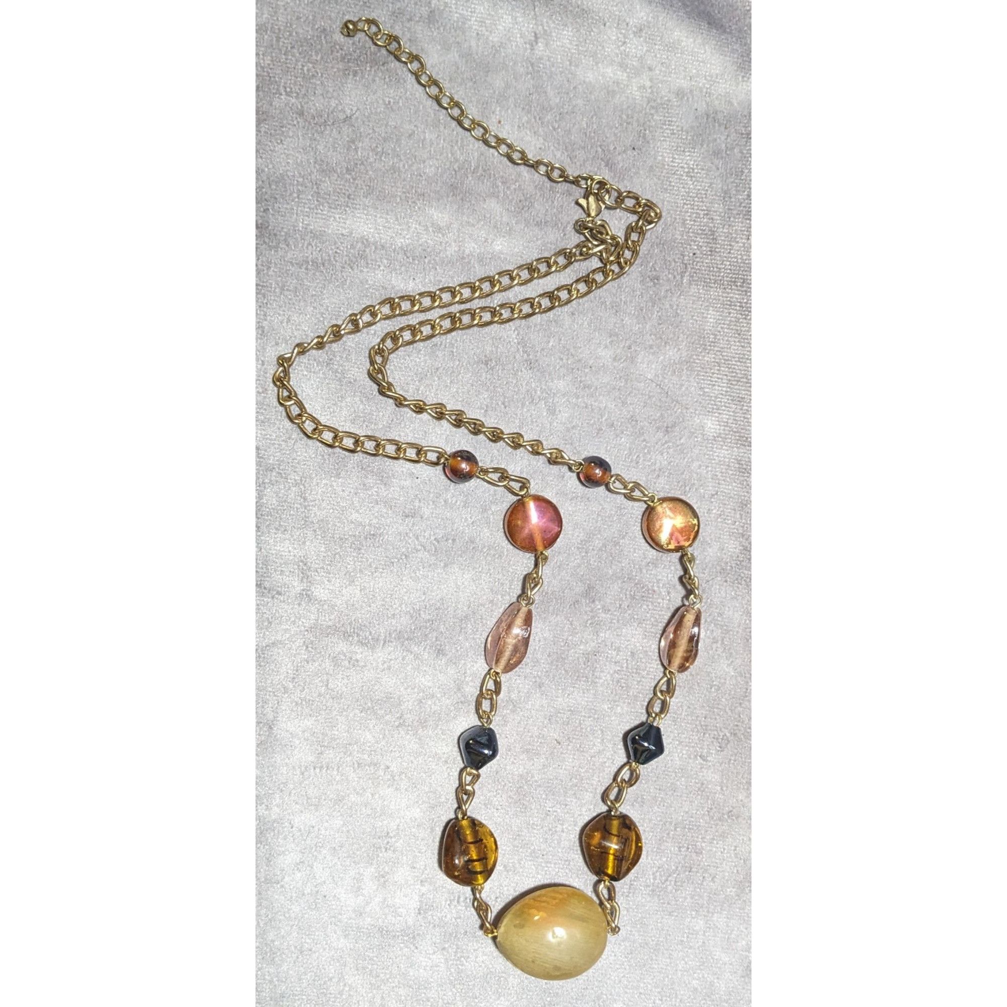 Other Rainbow Glass Beaded Statement Necklace Size ONE SIZE - 8 Thumbnail
