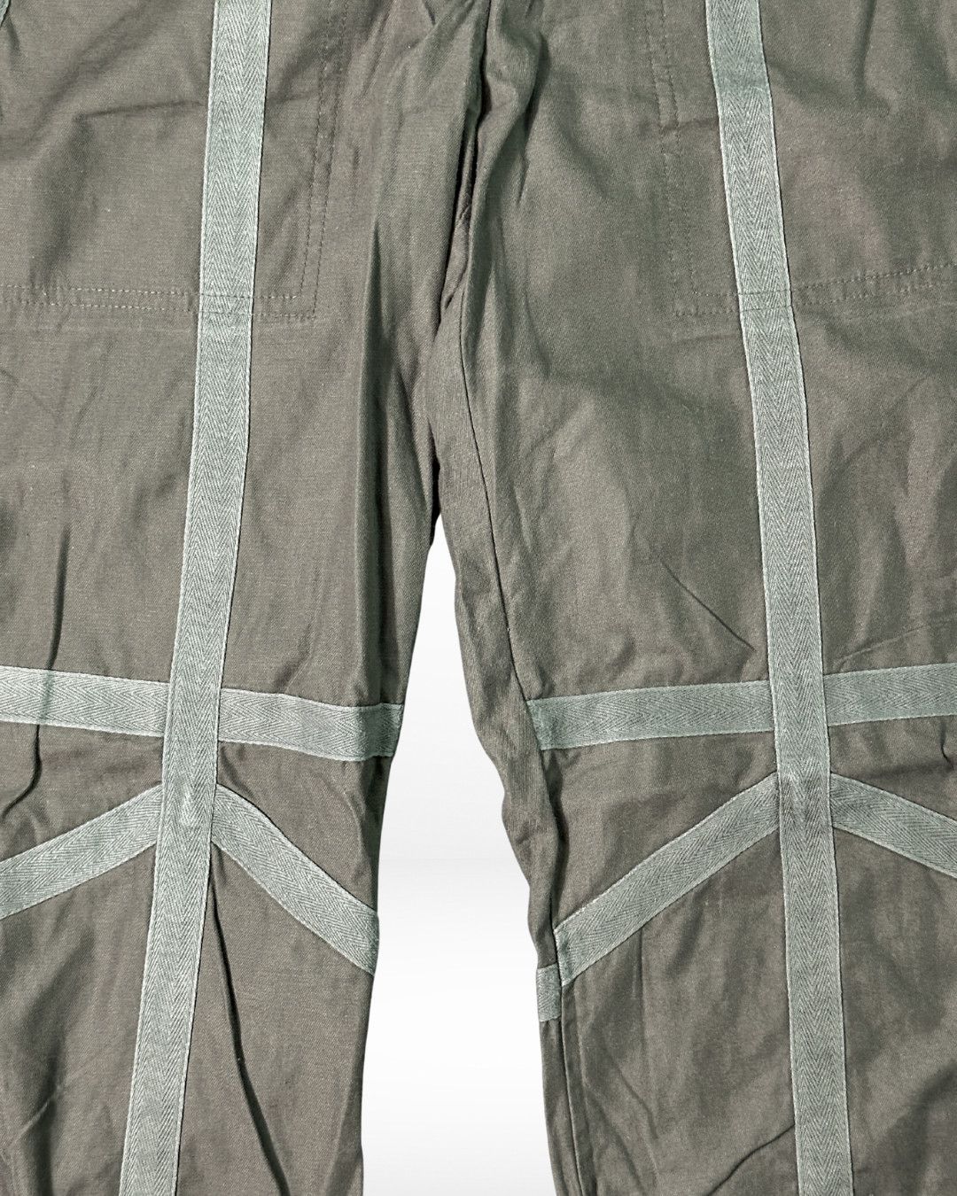 Japanese Brand 2000s Bondage Strap Capri Pants Size US 30 / EU 46 - 4 Thumbnail
