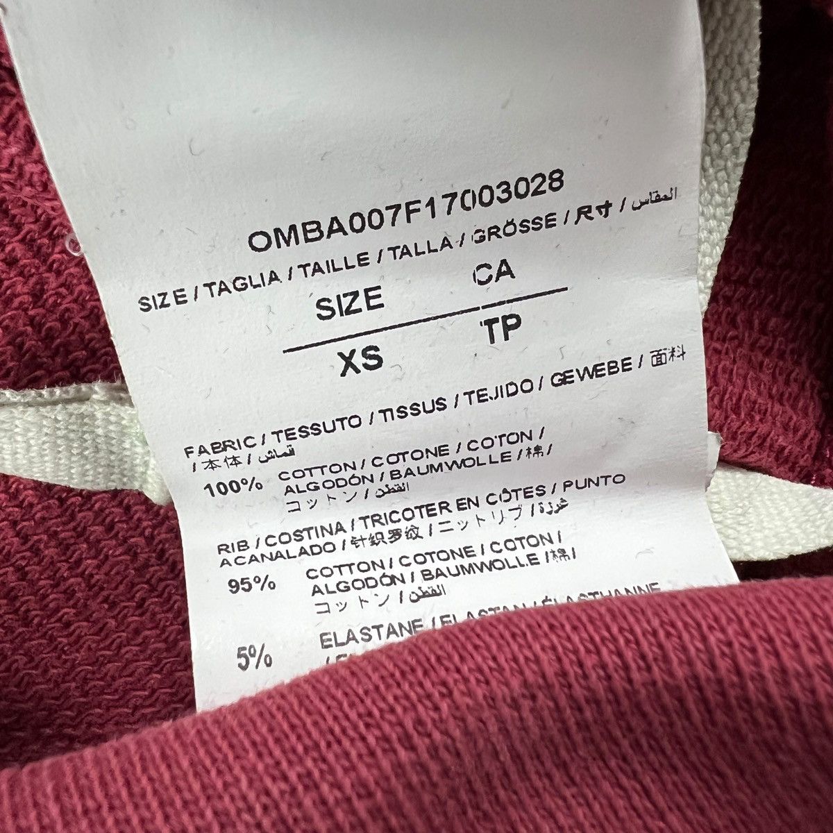 Off-White Off-White Burgundy Arrows Sweatshirt Size US M / EU 48-50 / 2 - 10 Thumbnail