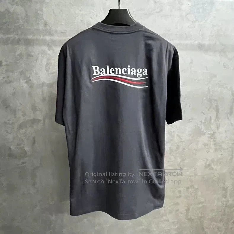 Balenciaga Balenciaga Graphite Coke Embroidered T-shirt. Size US S / EU 44-46 / 1 - 2 Thumbnail