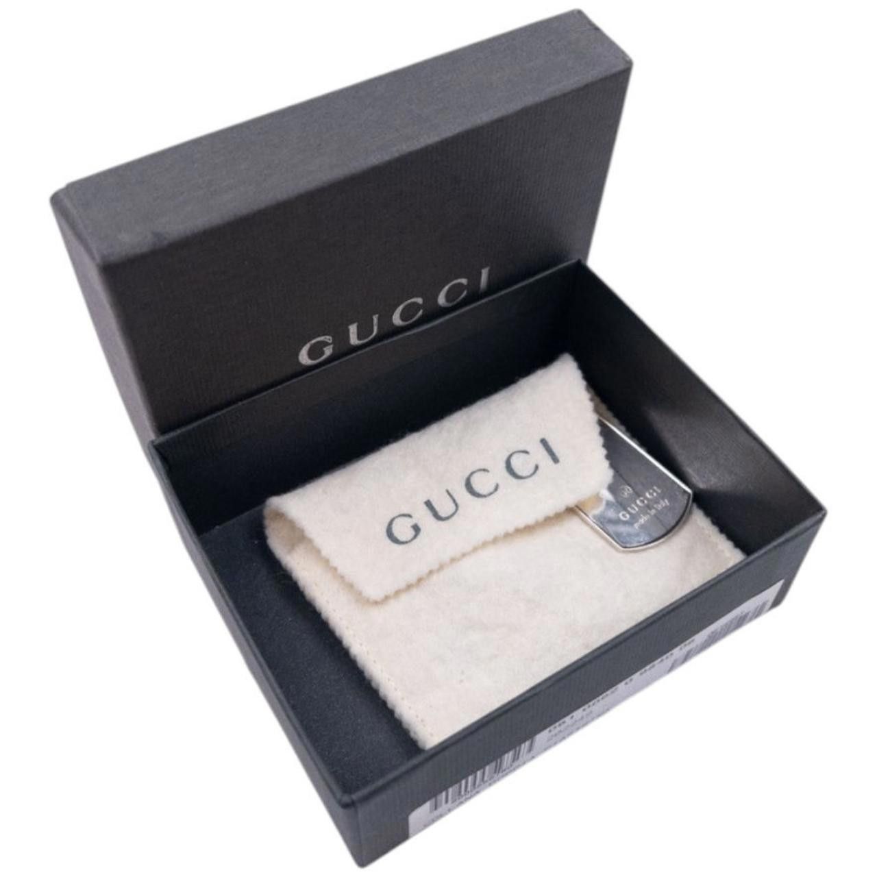 Gucci Vintage Gucci Embossed Dog Tag Necklace Size ONE SIZE - 8 Thumbnail