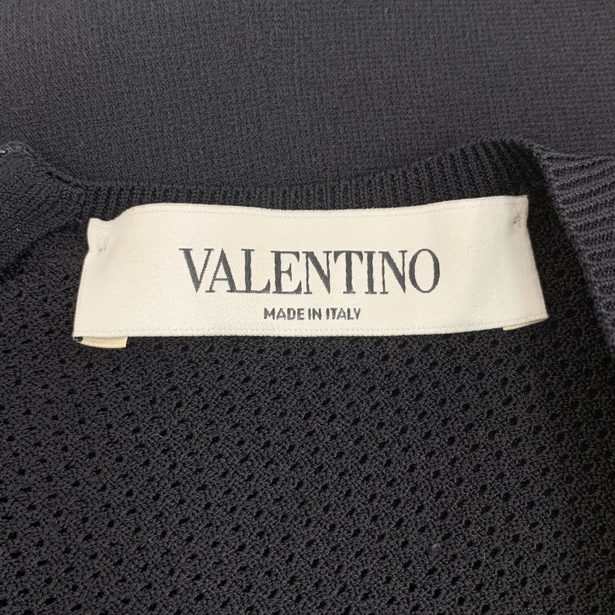 Valentino Valentino Black Cutout Crew Neck Sleeveless Knit Dress Size XL / US 12-14 / IT 48-50 - 6 Thumbnail