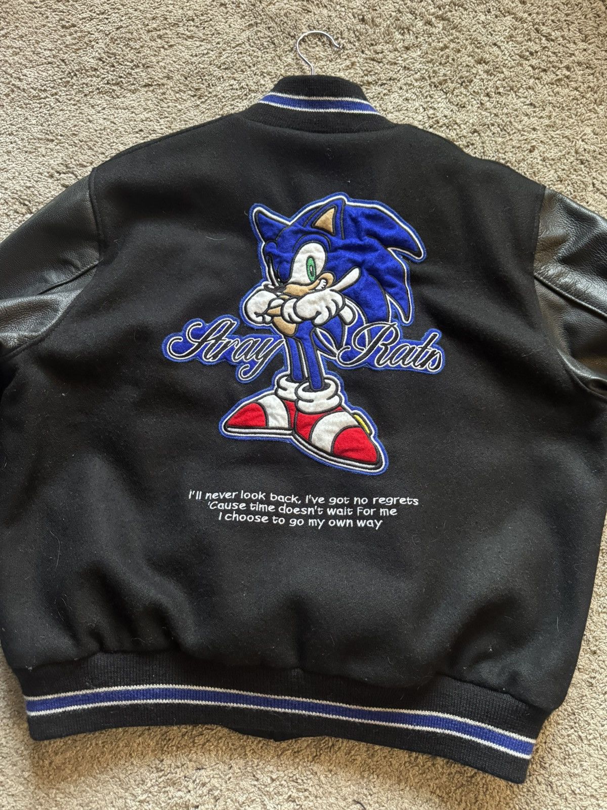 Stray Rats Stray rats x Sonic the hedgehog 30th anniversary varsity Size US M / EU 48-50 / 2 - 5 Thumbnail
